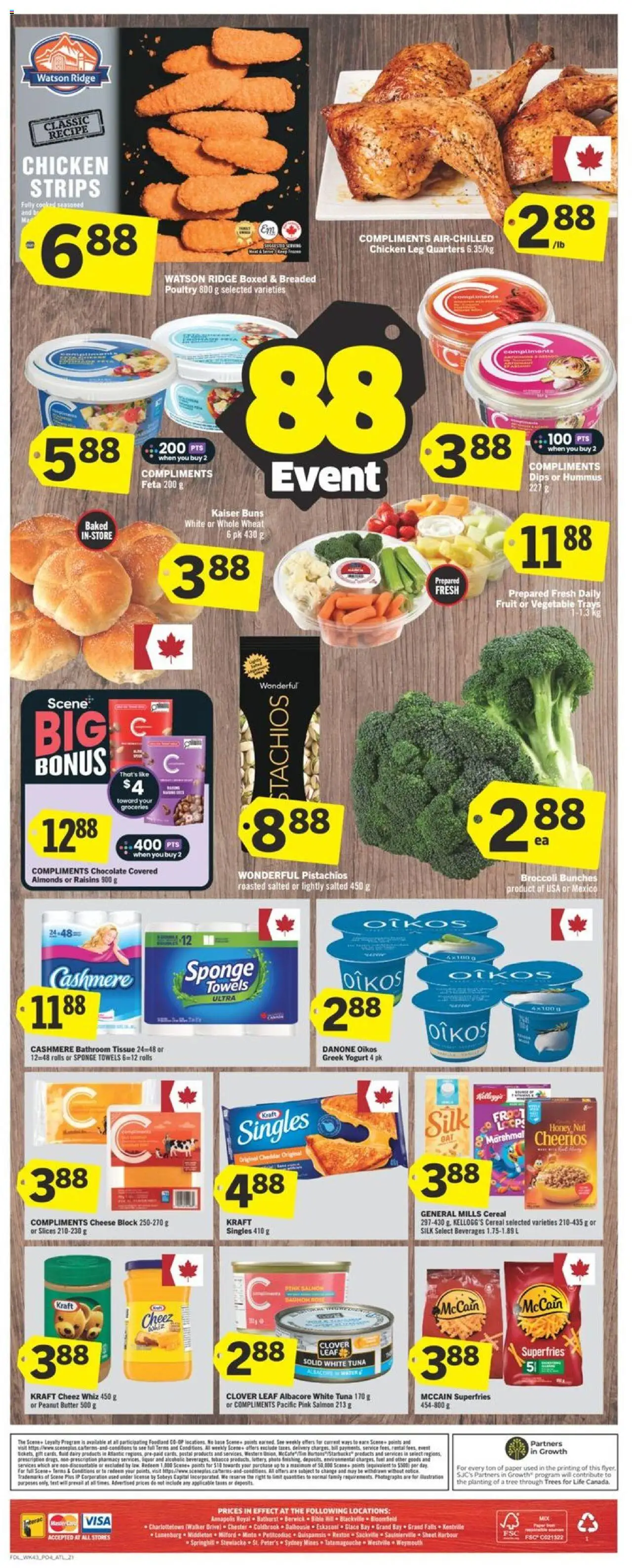 Foodland flyer valid from Feb 20, 2025 - page number 2 - Butter, Cheese, Yogurt, Chocolate, Chicken, Sponge, Ridge