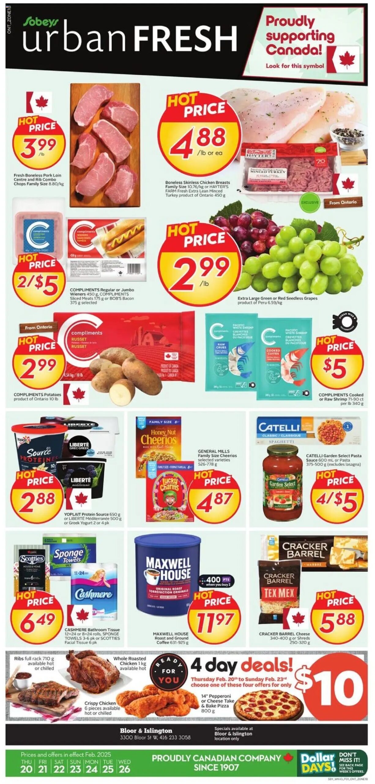 Sobeys weekly flyer starting Feb 20, 2025 ⭐️