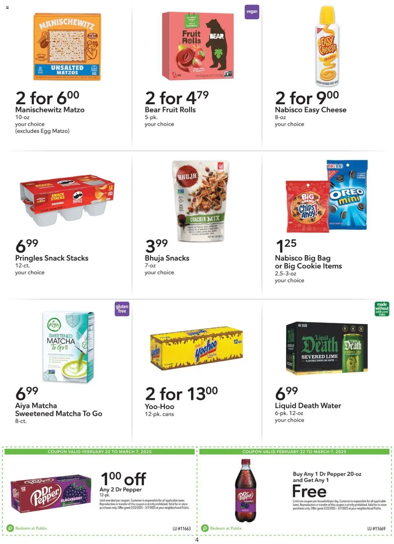 Publix Weekly ad from (02/22/2025) - Ad this week, Flyer - Page number 4