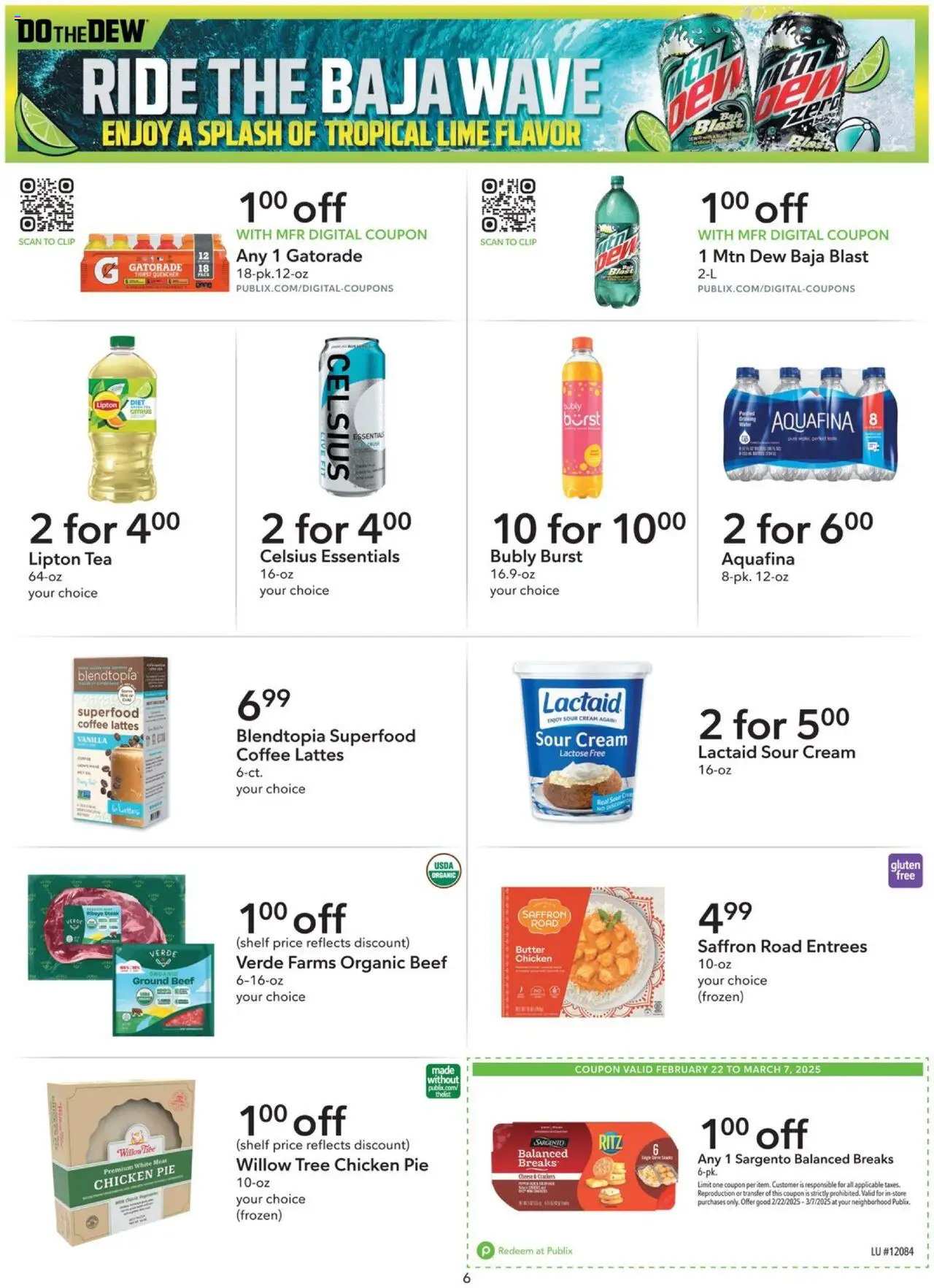 Publix Weekly ad from (02/22/2025) - Ad this week, Flyer - Page number 6