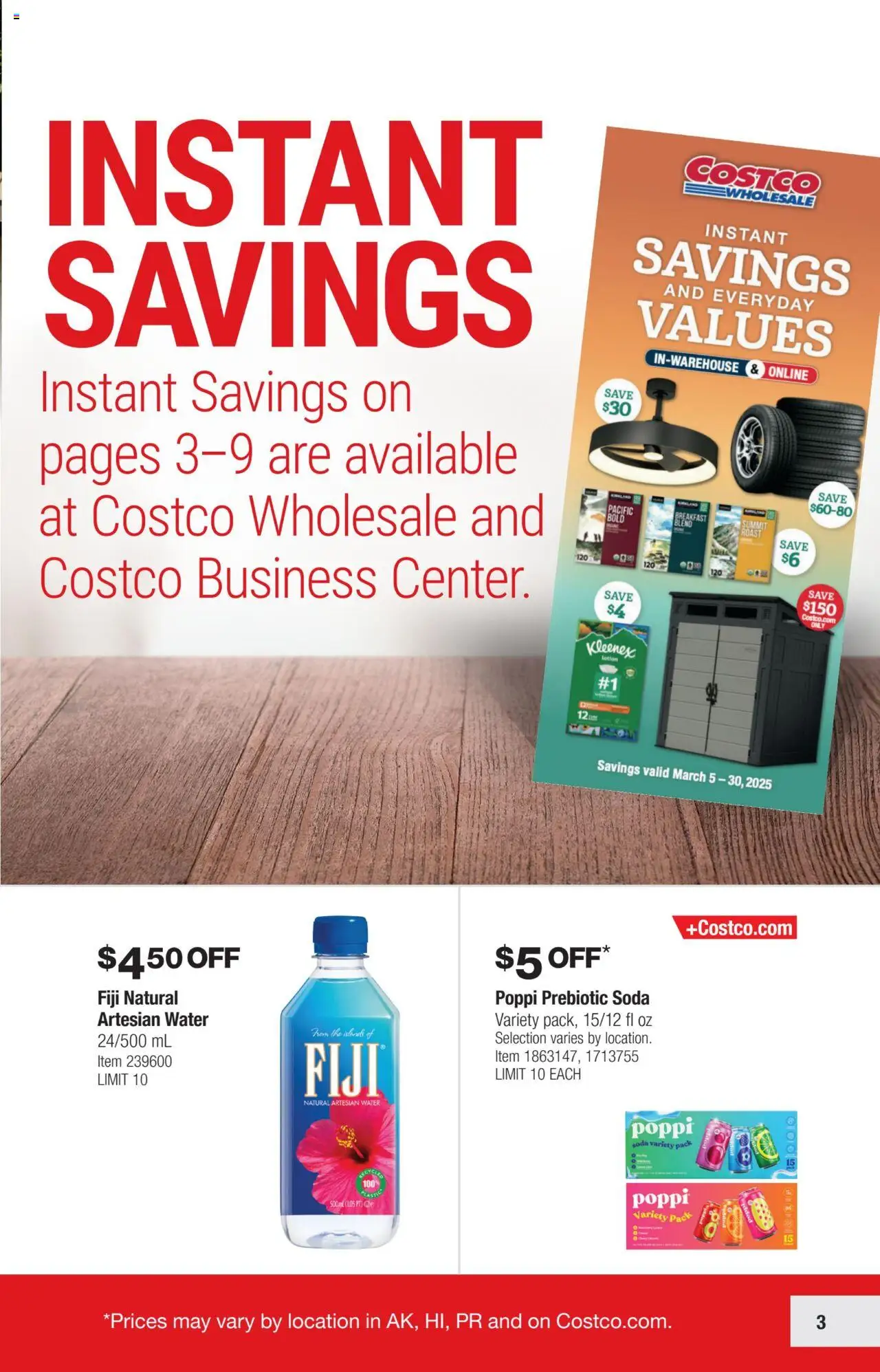 Costco Savings Event from 03/05/2025 - Flyer - Page number 3