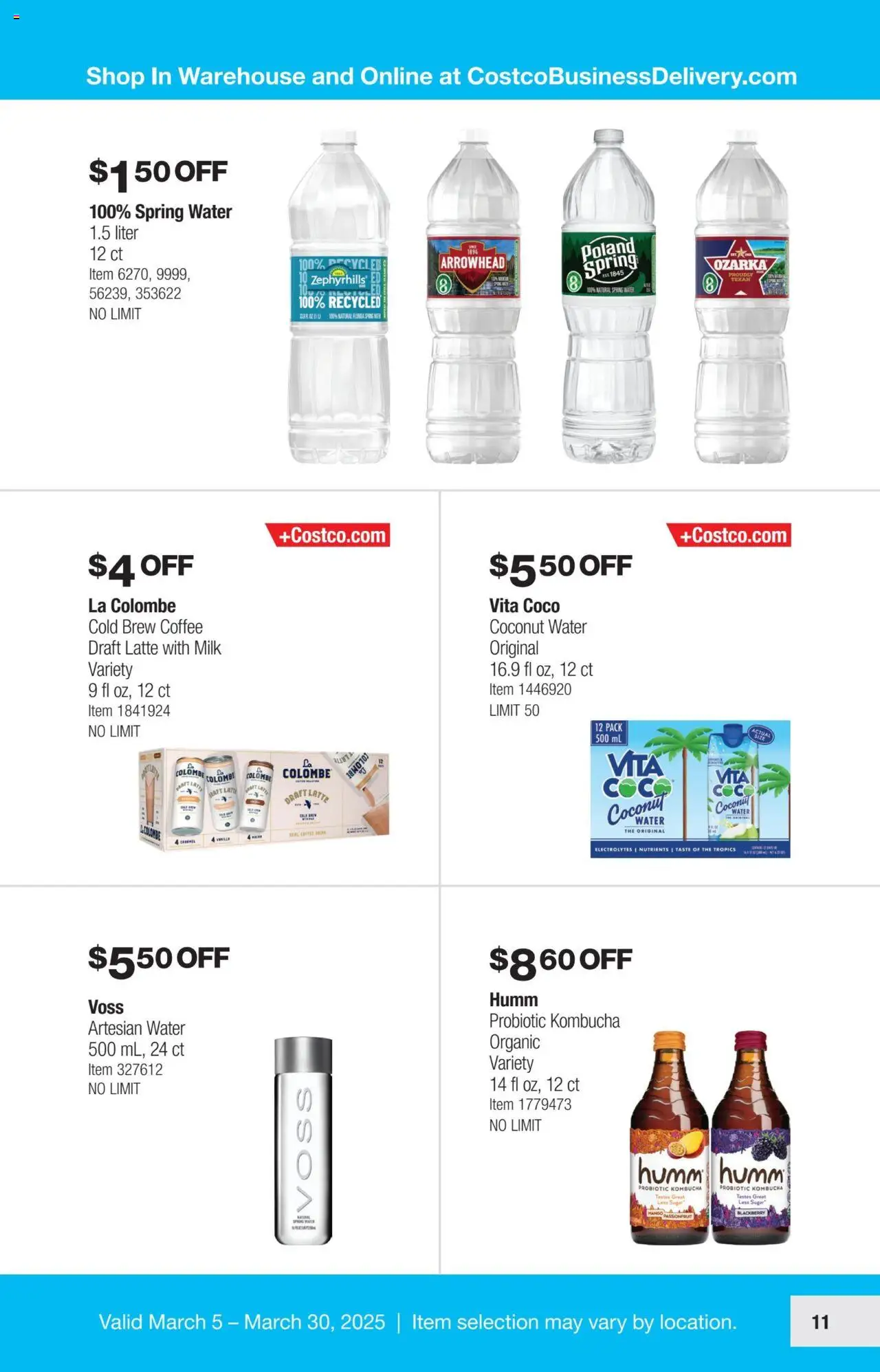 Costco Savings Event from 03/05/2025 - Flyer - Page number 11