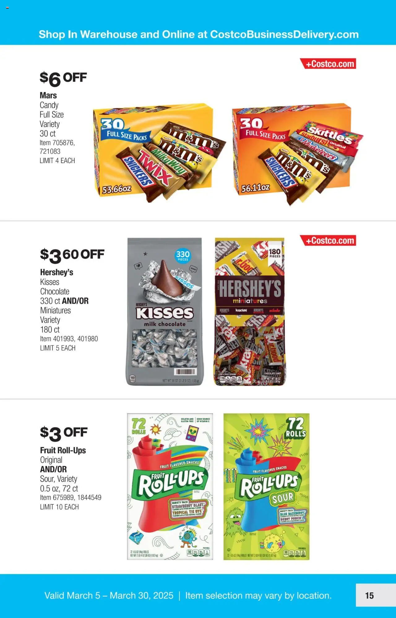 Costco Savings Event from 03/05/2025 - Flyer - Page number 15