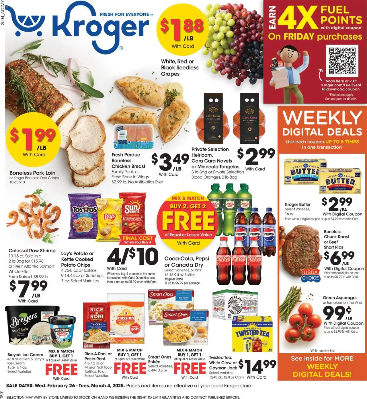 KROGER Weekly ad from 02/26/2025 >> Ad for next week