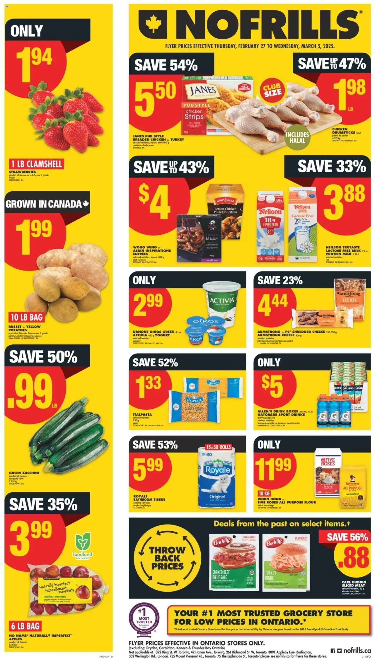 No Frills weekly flyer starting Feb 27, 2025 ⭐️