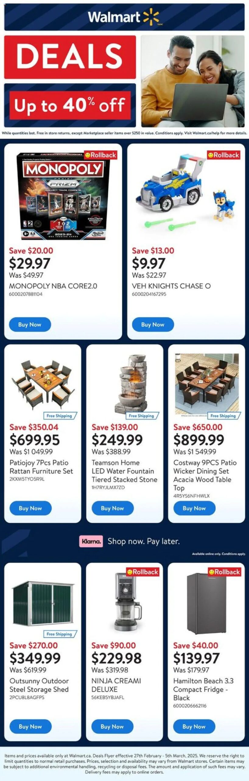 Walmart circulaire valide 27 févr. 2025 - 5 mars 2025
