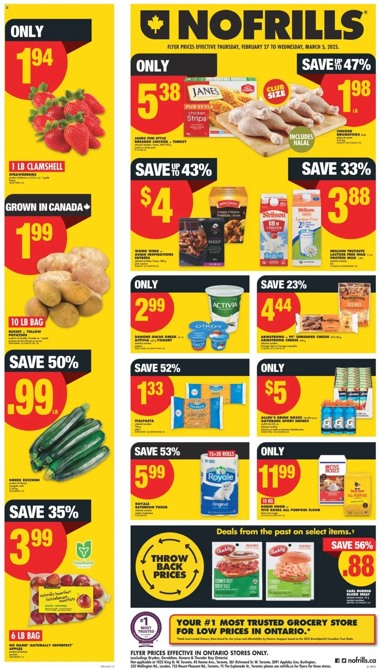 No Frills weekly flyer starting Feb 27, 2025 ⭐️