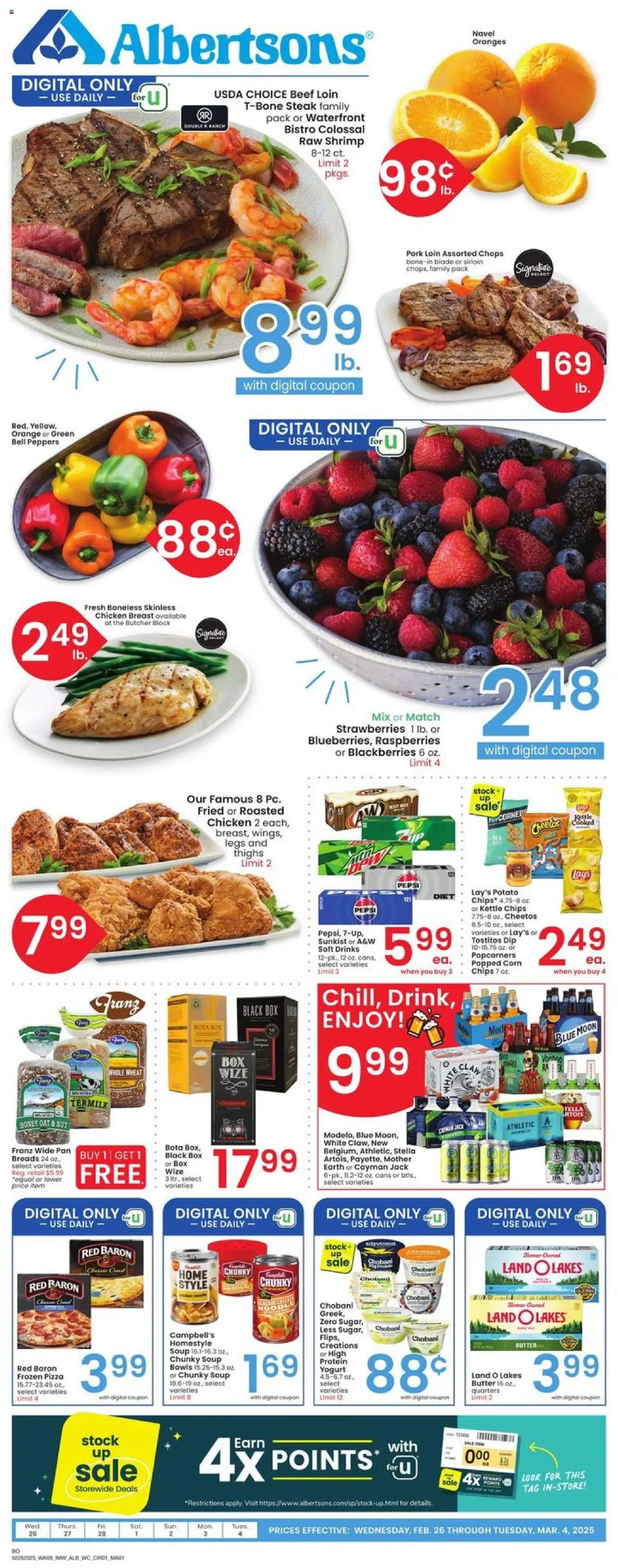Albertsons Weekly Ad from 02/26/2025 - Flyer - Page number 1