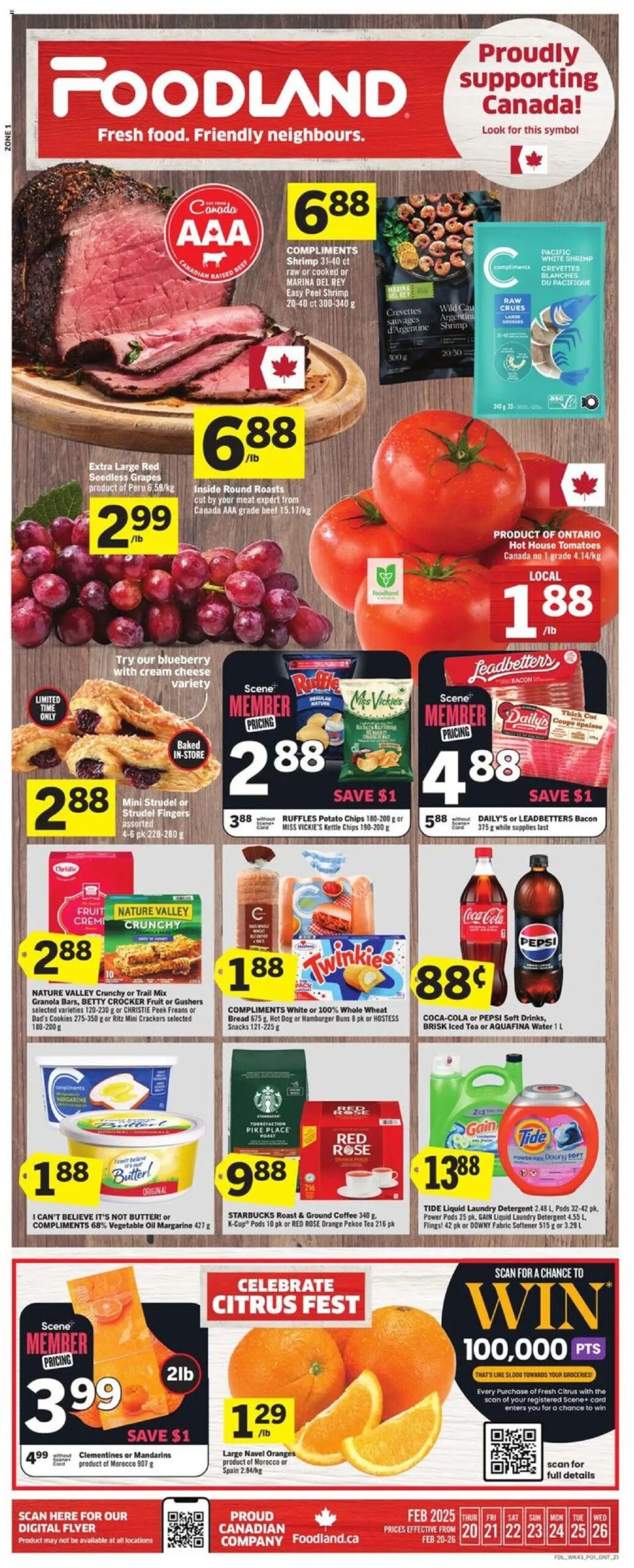 Foodland weekly flyer starting Feb 20, 2025 ⭐️