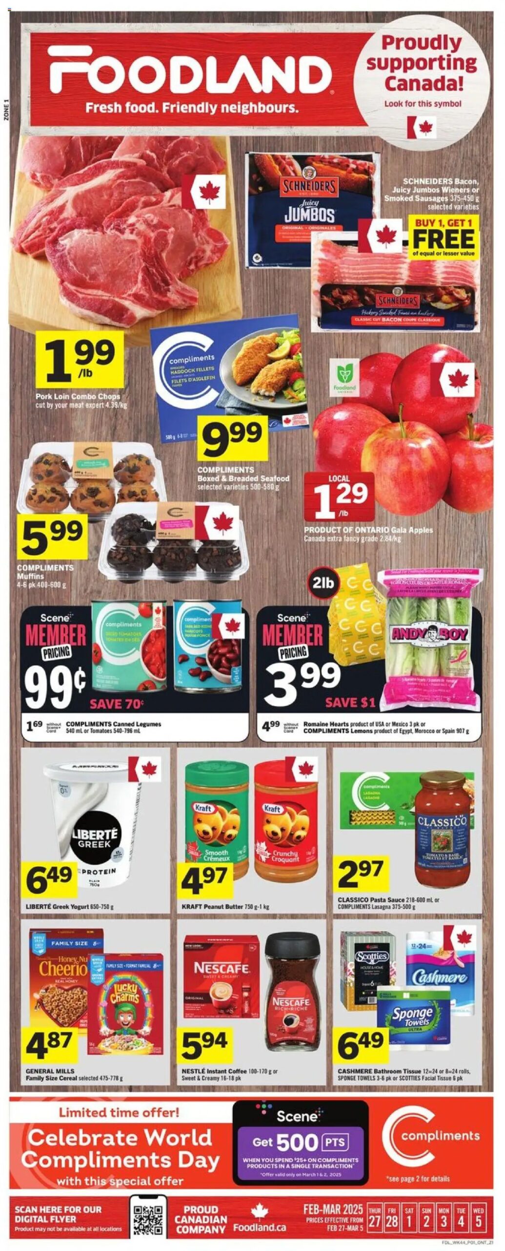 Foodland weekly flyer starting Feb 27, 2025 ⭐️