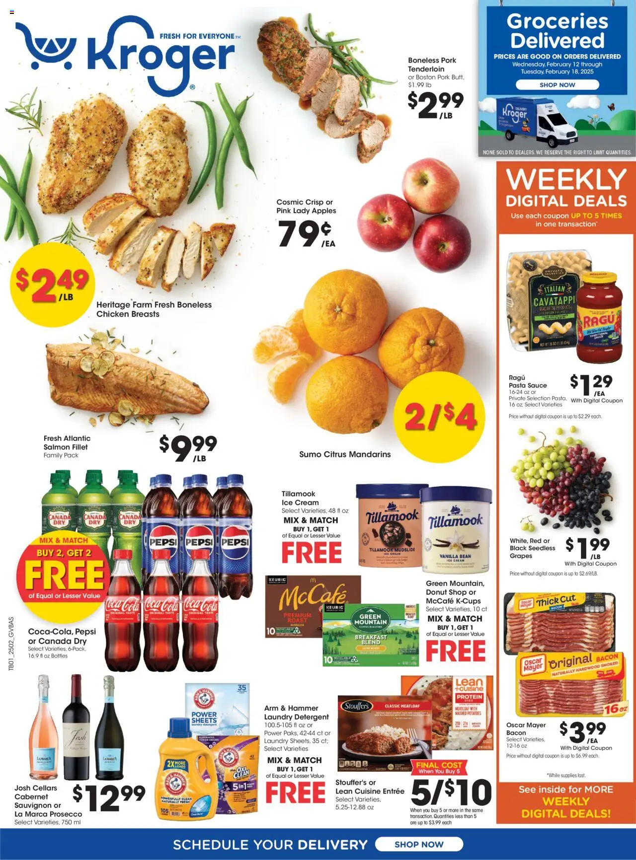 KROGER Weekly ad from 02/12/2025 >> Ad for next week