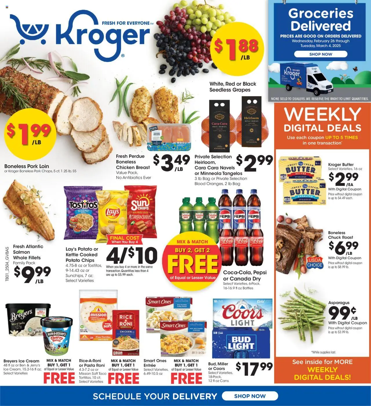 KROGER Weekly ad from 02/26/2025 >> Ad for next week