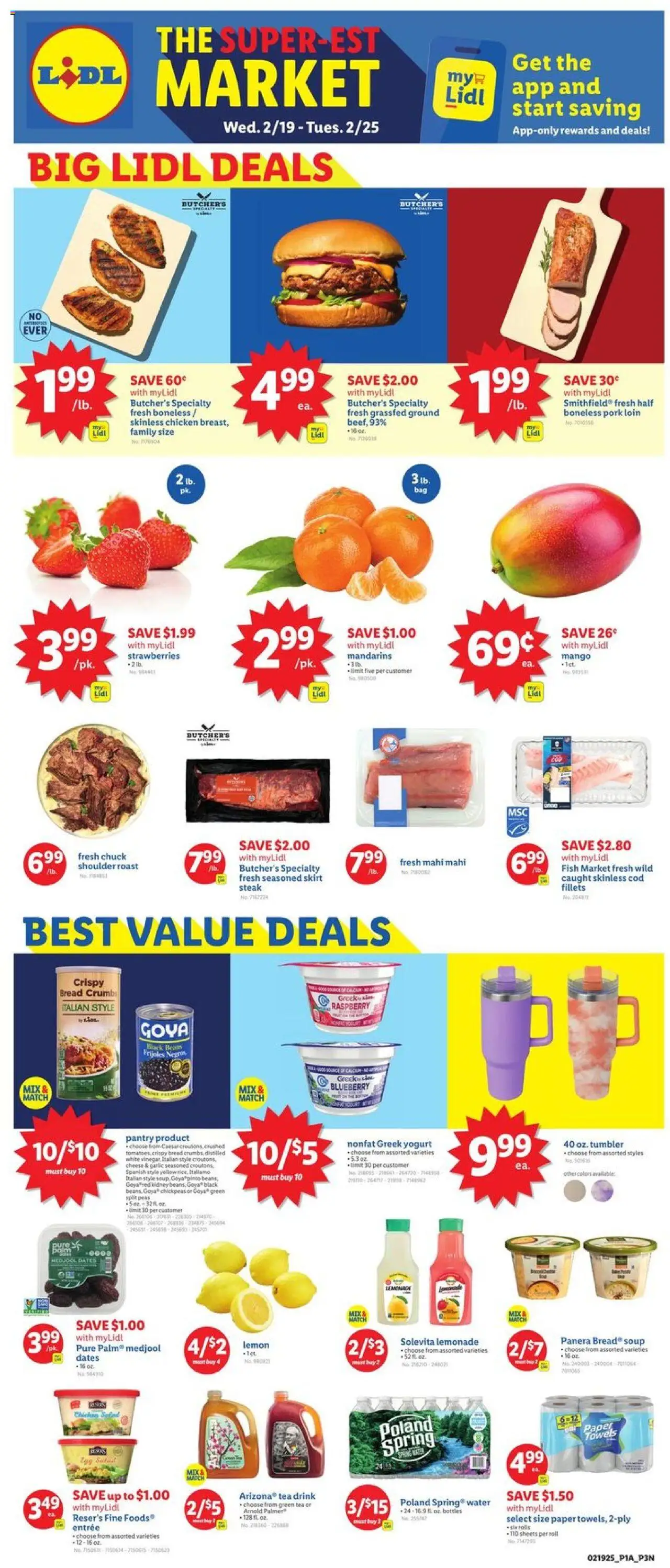 Lidl Weekly Ad from 02/19/2025 - Circular, Weekly flyer - Page number 1