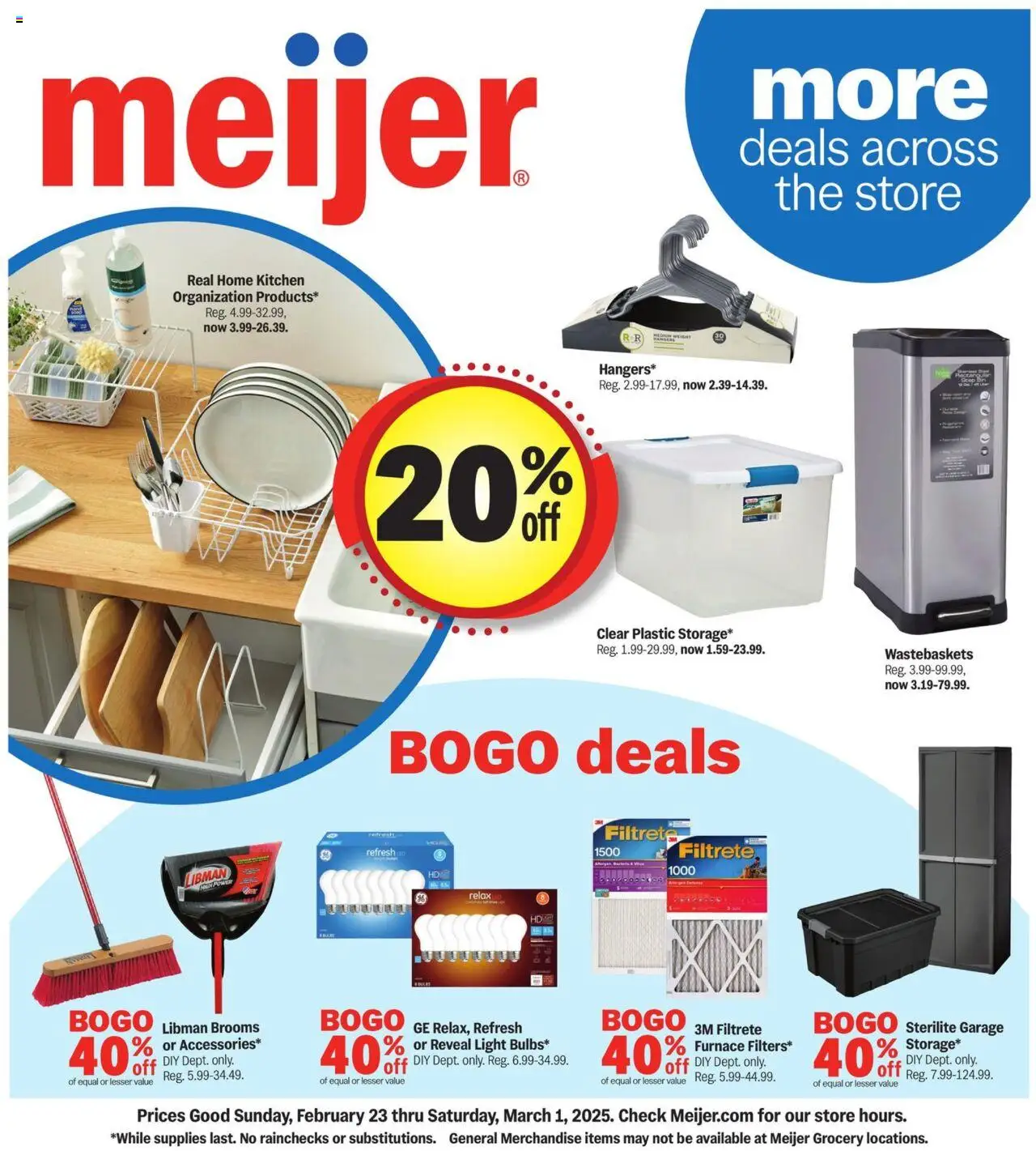 MEIJER AD from 02/23/2025 >> More Deals Across the Store > PREVIEW