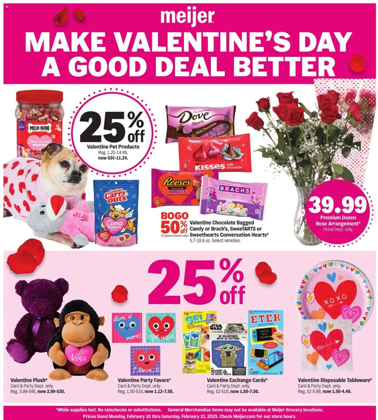 Meijer Valentine's Day (02/10 - 02/15 2025) - Flyer
