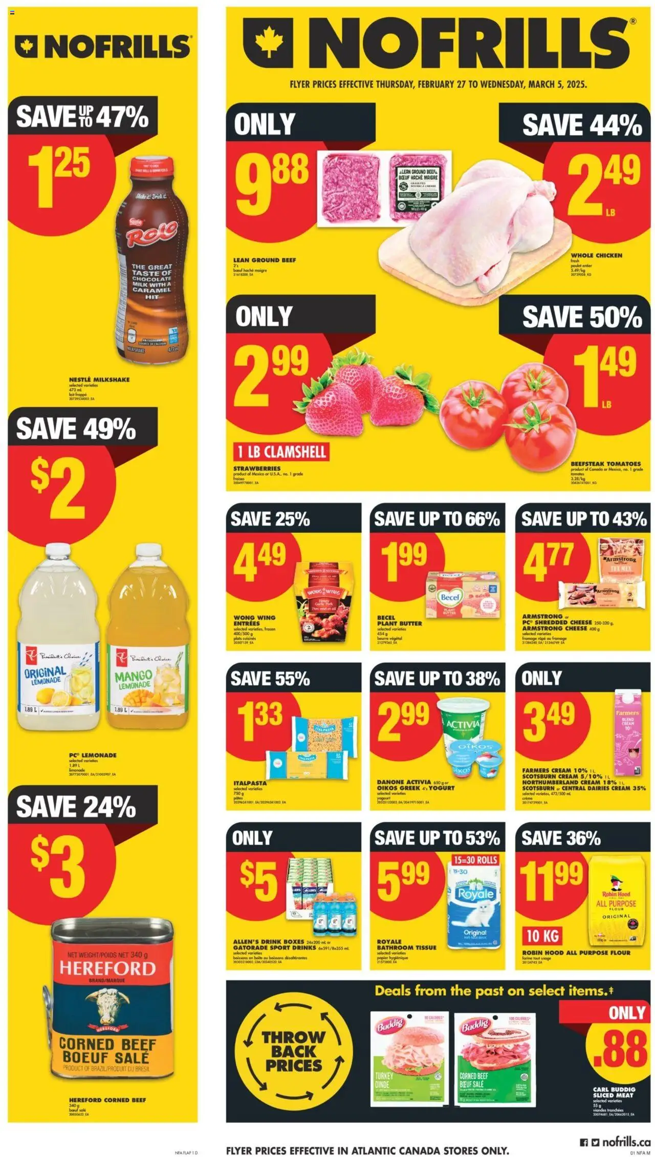 No Frills weekly flyer starting Feb 27, 2025 ⭐️