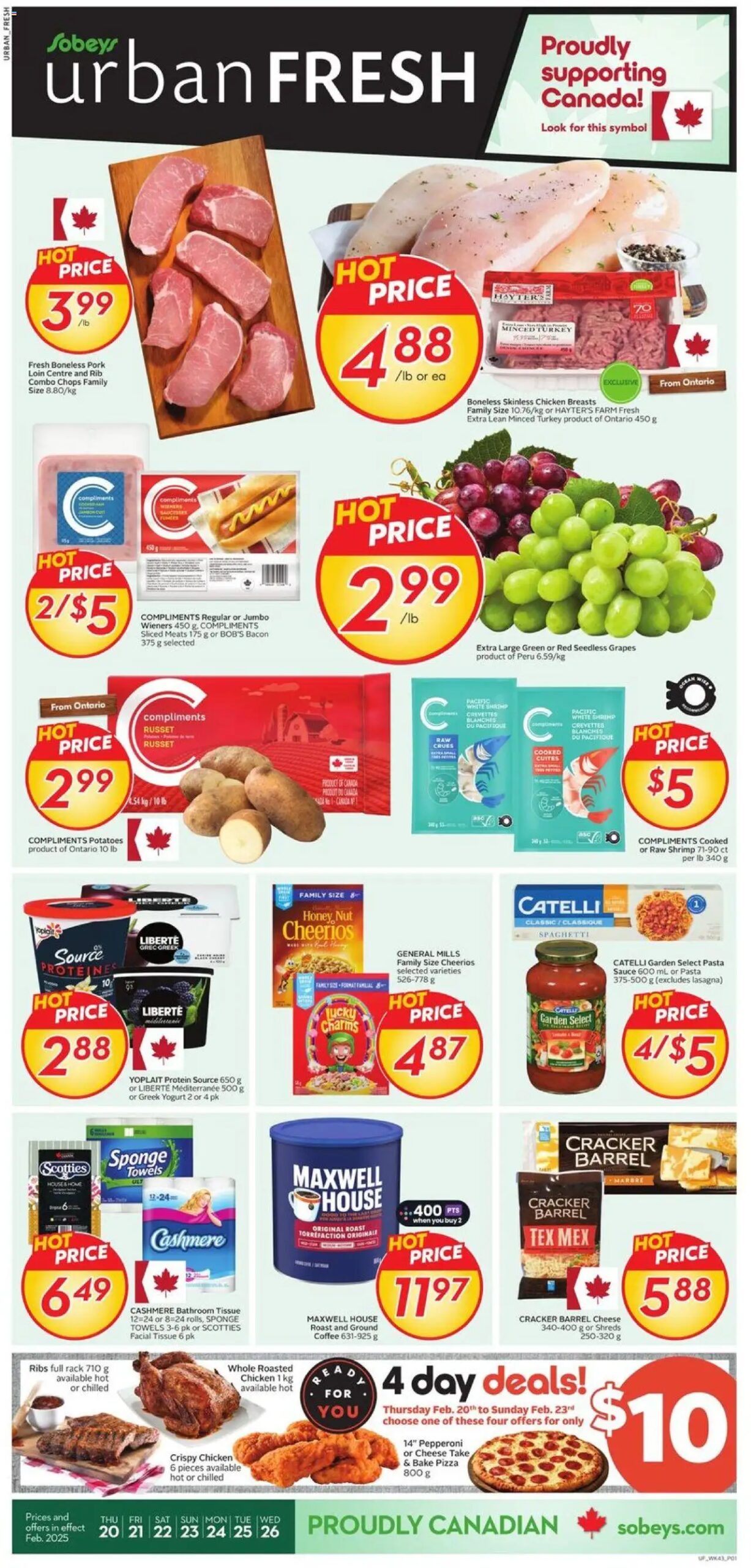 Sobeys circulaire valide 20 févr. 2025 - 26 févr. 2025