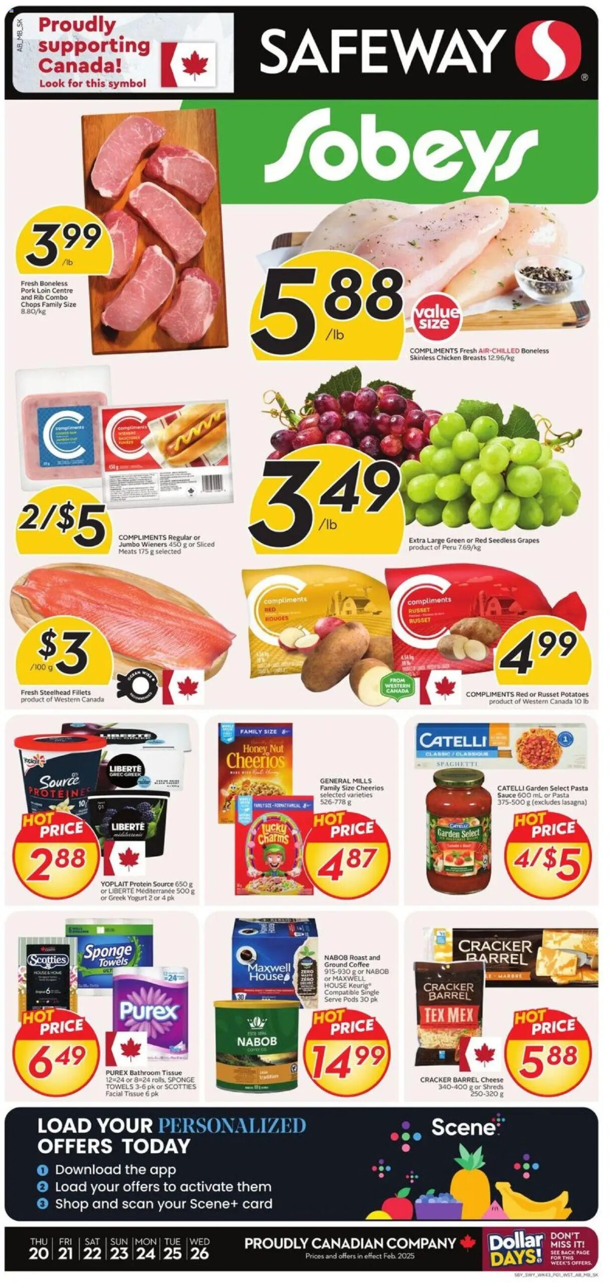 Sobeys weekly flyer starting Feb 20, 2025 ⭐️