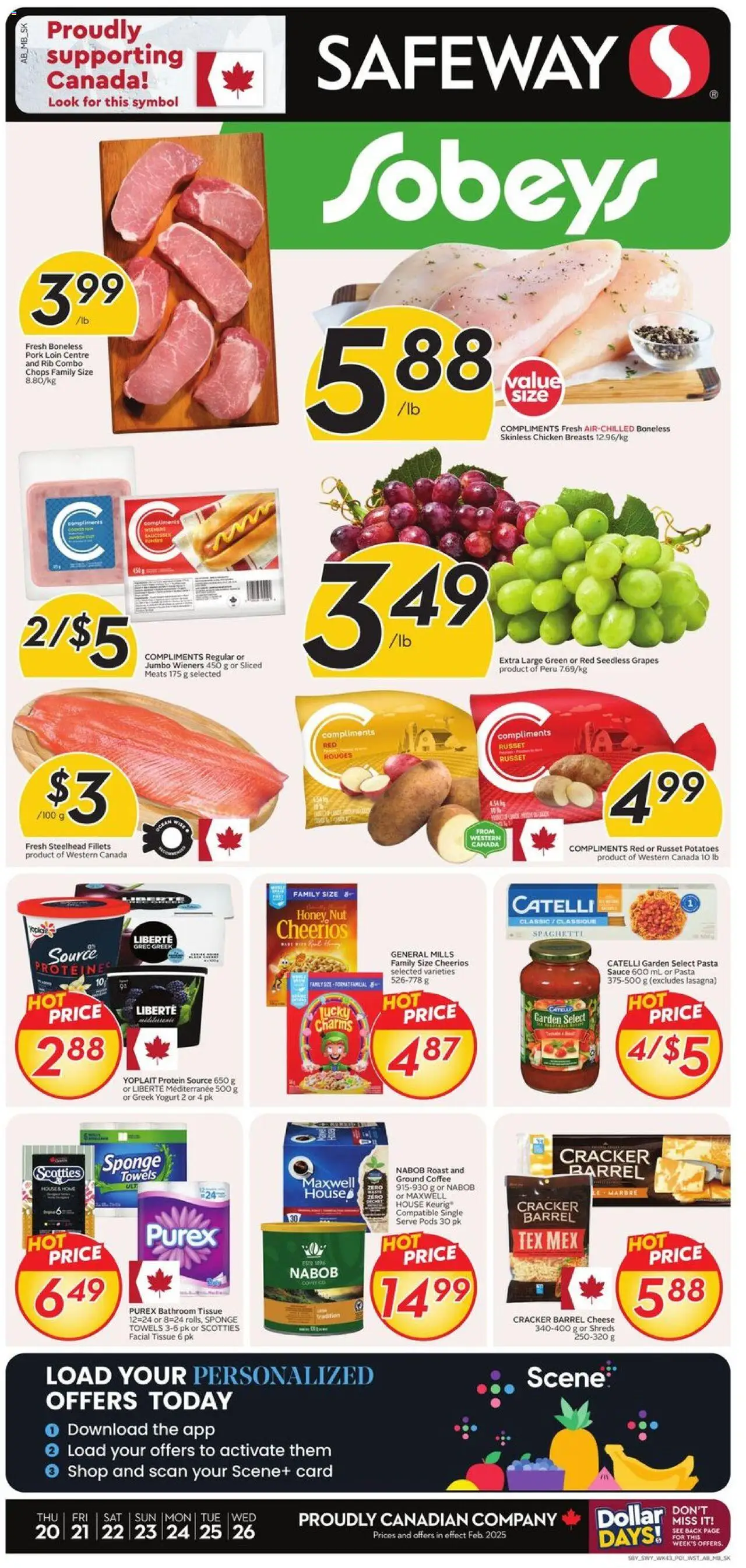 Sobeys flyer valid from Feb 20, 2025 - page number 1