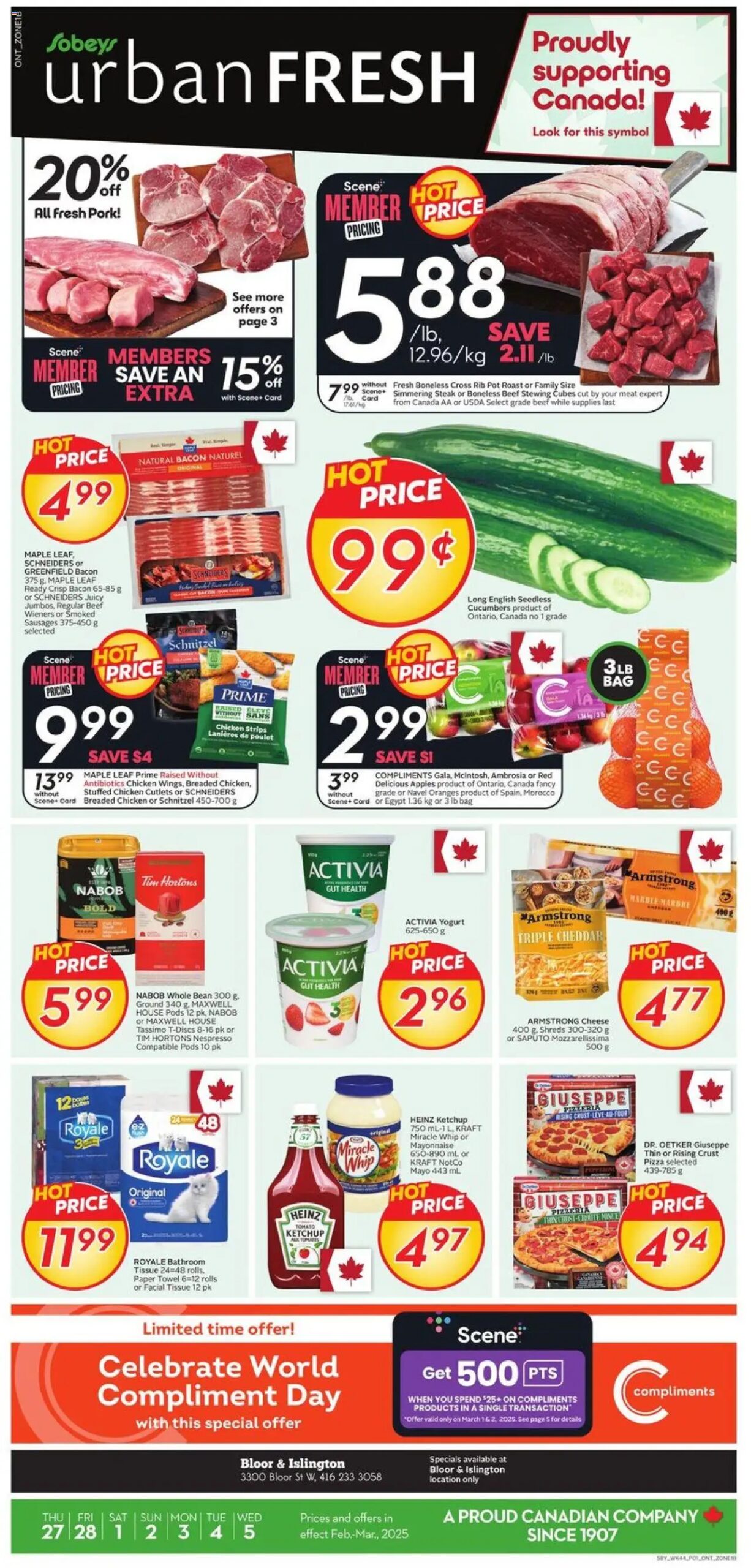 Sobeys weekly flyer starting Feb 27, 2025 ⭐️