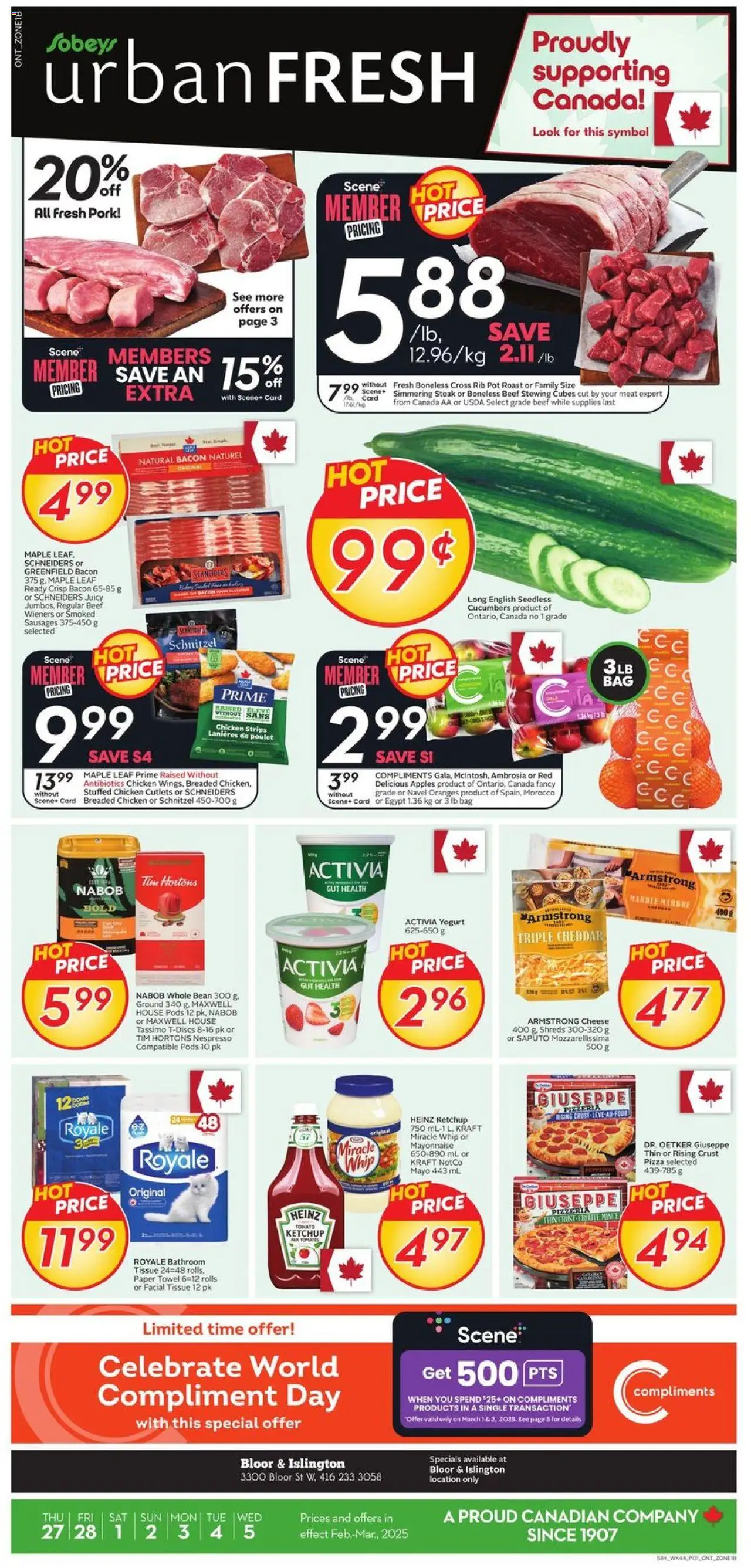 Sobeys flyer valid from Feb 27, 2025 - page number 1