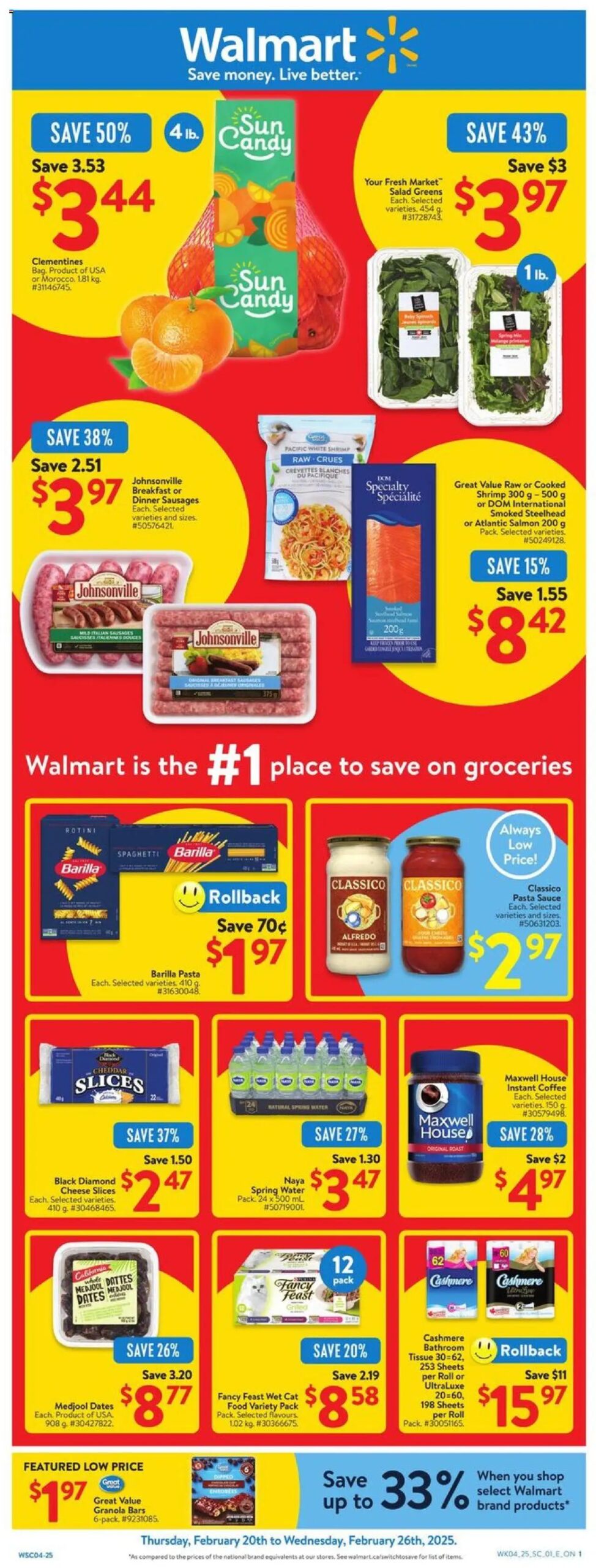 Walmart circulaire valide 20 févr. 2025 - 26 févr. 2025