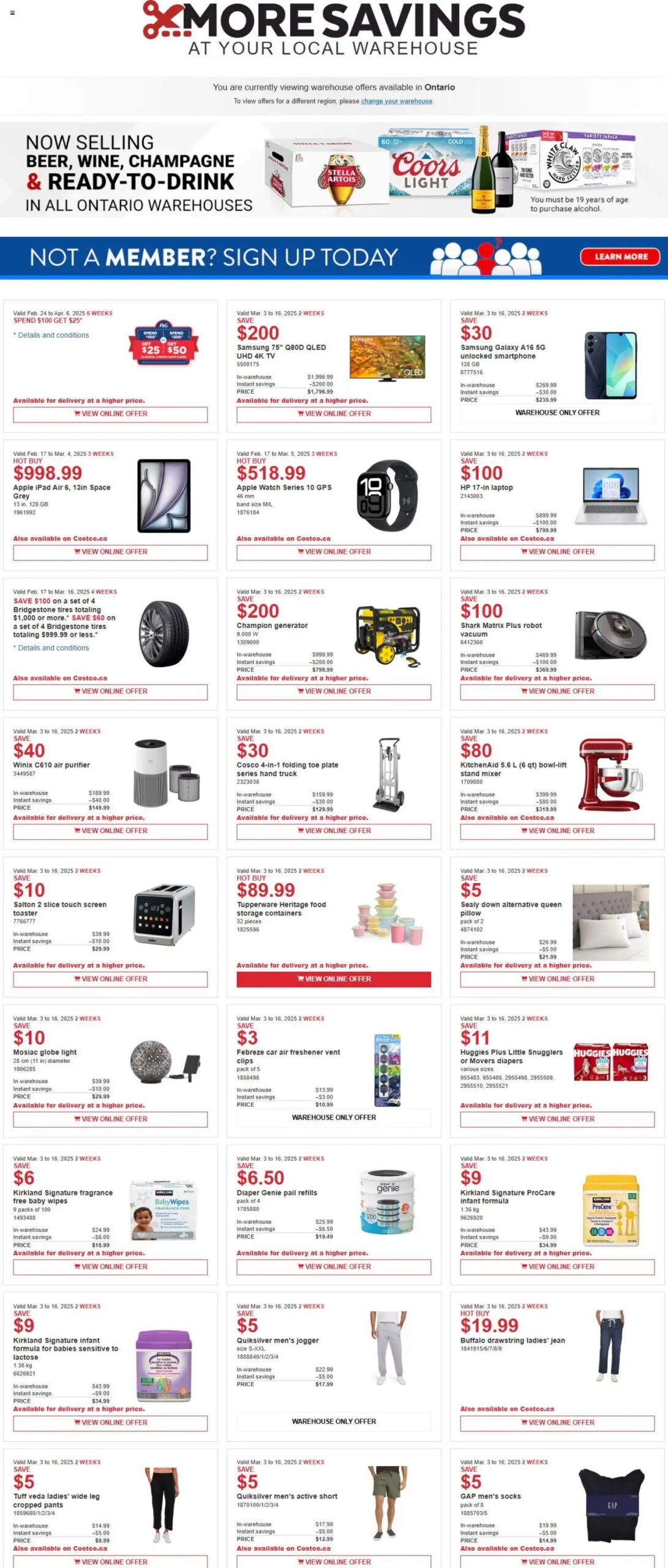 Costco weekly flyer starting Mar 3, 2025 ⭐️
