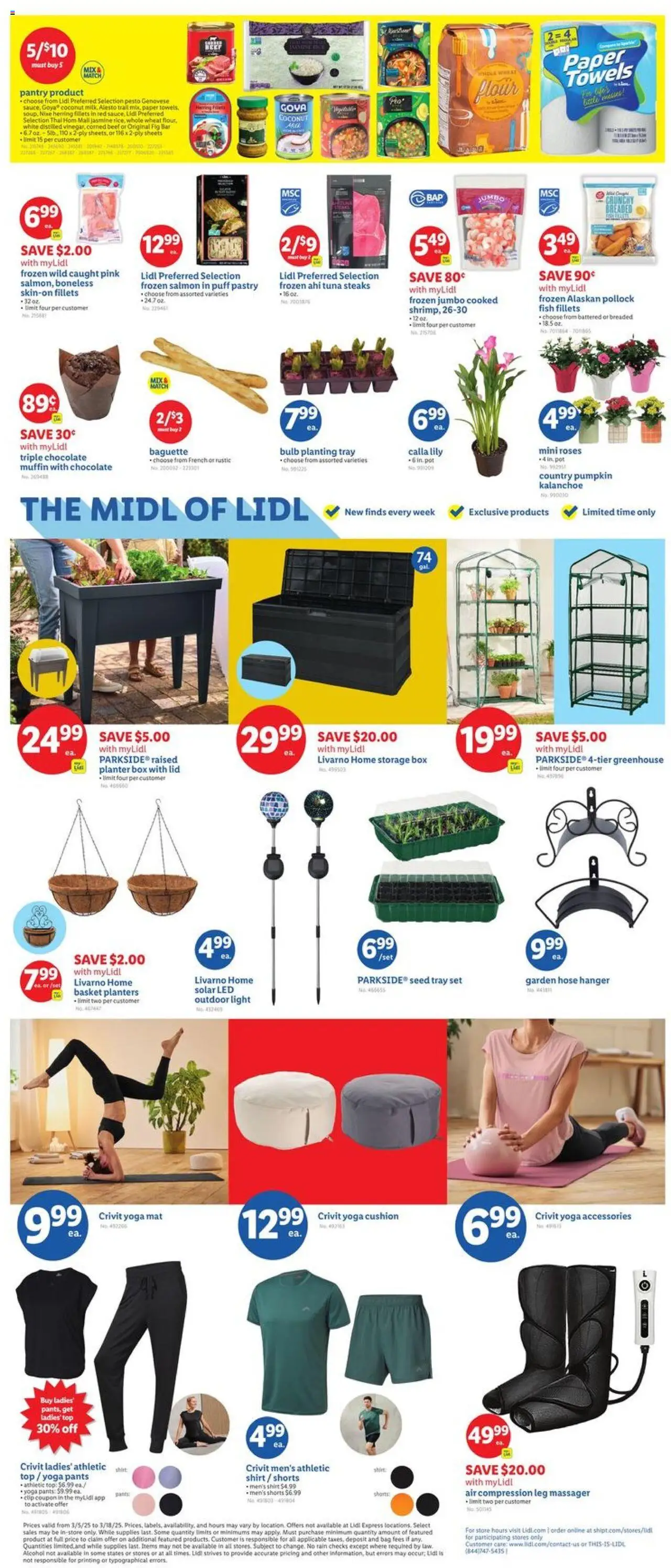 Lidl Weekly Ad - MD from 03/05/2025 - Circular, Weekly flyer - Page number 2 - Chocolate, Fish, Beef, Pumpkin, Bag, Shirt, Pants, Clip