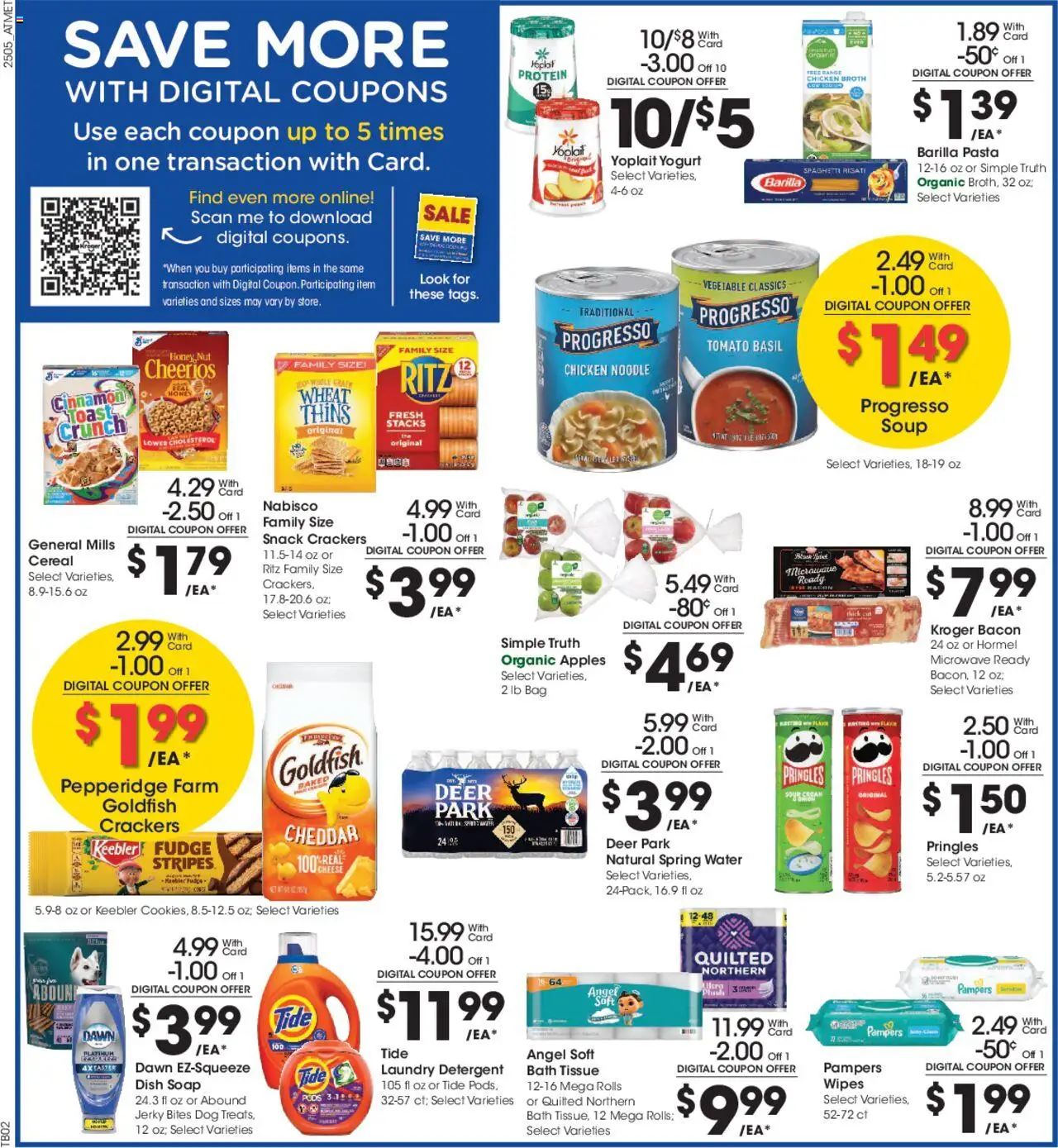Kroger Weekly ads from 03/05/2025 >> Ad for next week - Page number 2 - Apples, Pasta, Cream, Water, Bag, Bath, Soap, Microwave