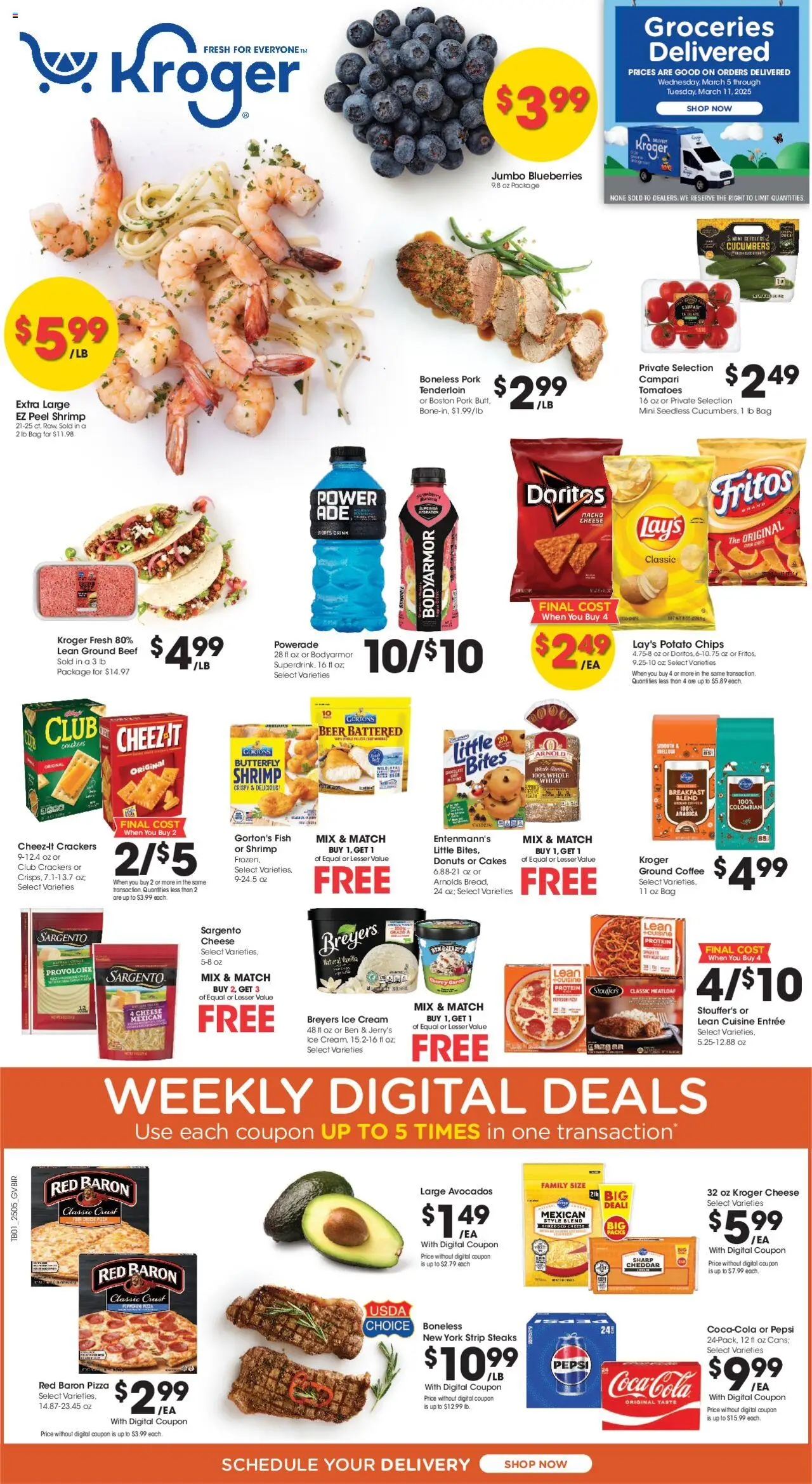KROGER Weekly ad from 03/05/2025 >> Ad for next week