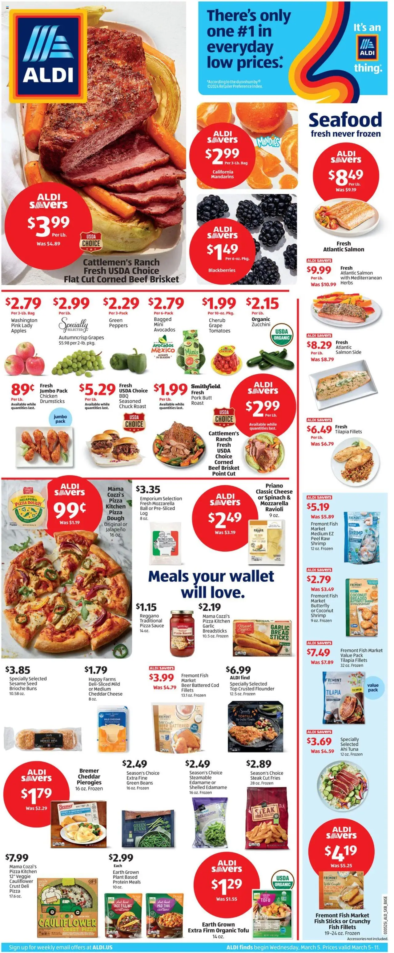 Aldi Weekly Ad from 03/05/2025 - Flyer, Sales ad - Page number 1
