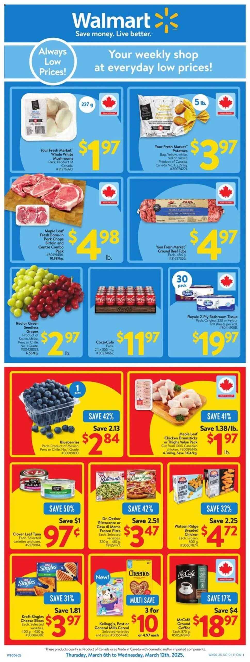 Walmart weekly flyer starting Mar 6, 2025 ⭐️