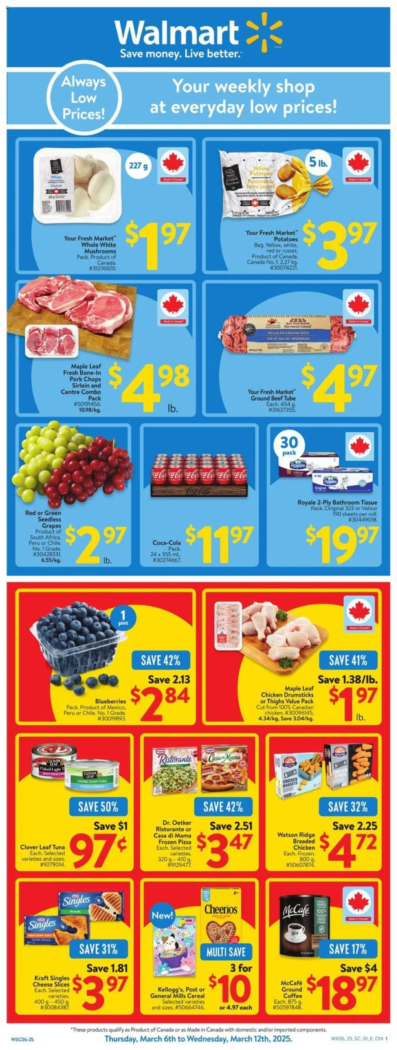 Walmart flyer valid from Mar 06, 2025 - page number 1