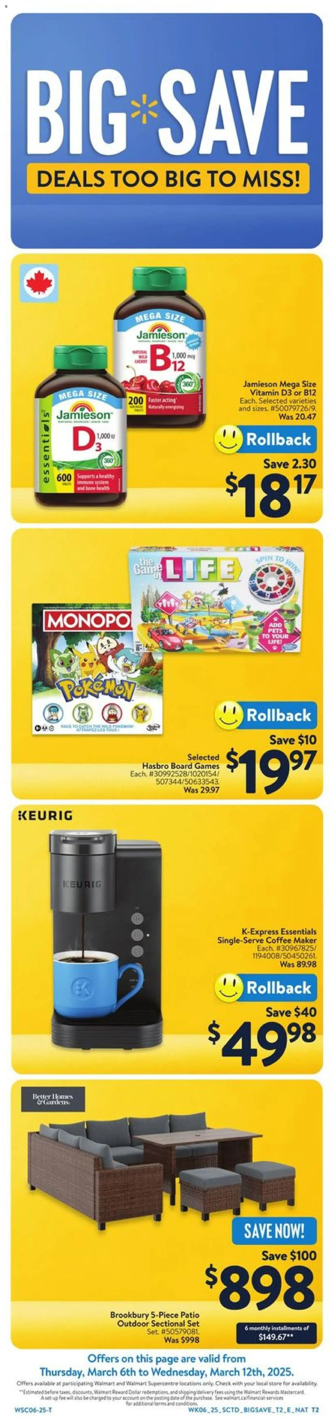 Walmart flyer valid from Mar 06, 2025 - page number 4