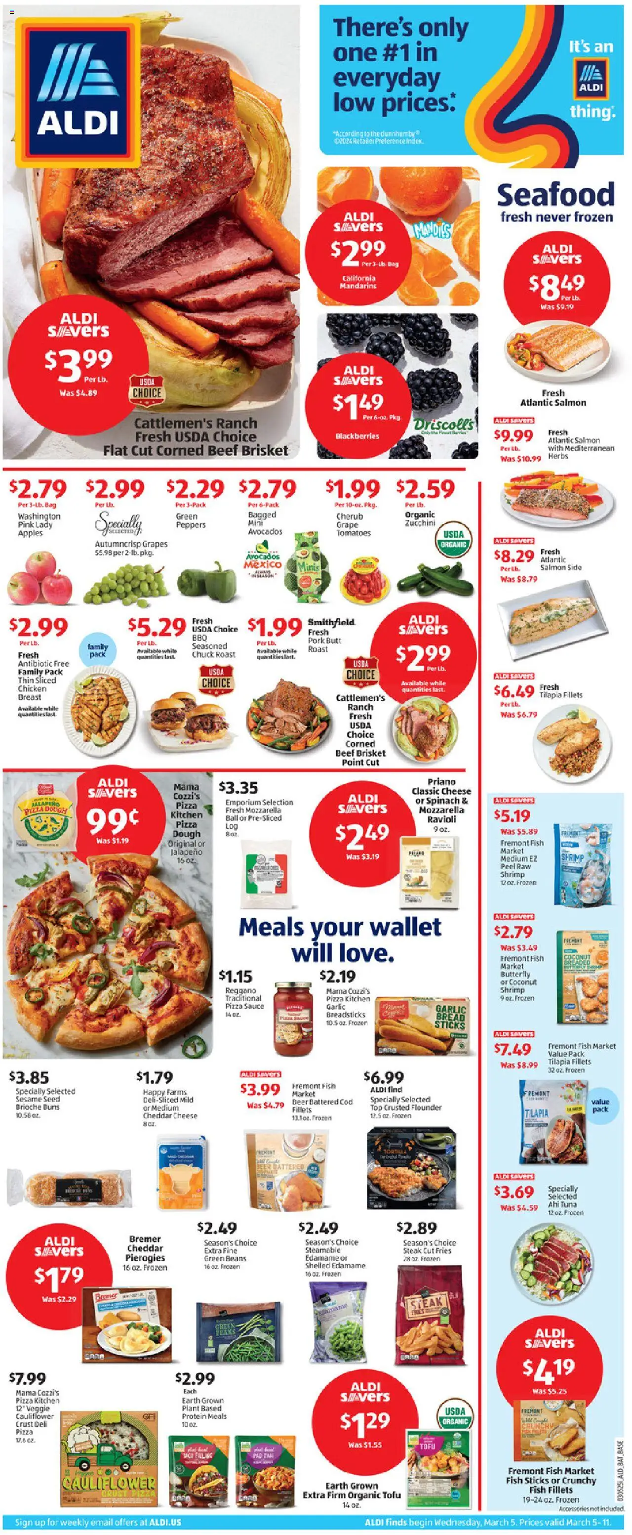 Aldi Weekly Ad from 03/05/2025 - Flyer, Sales ad - Page number 1