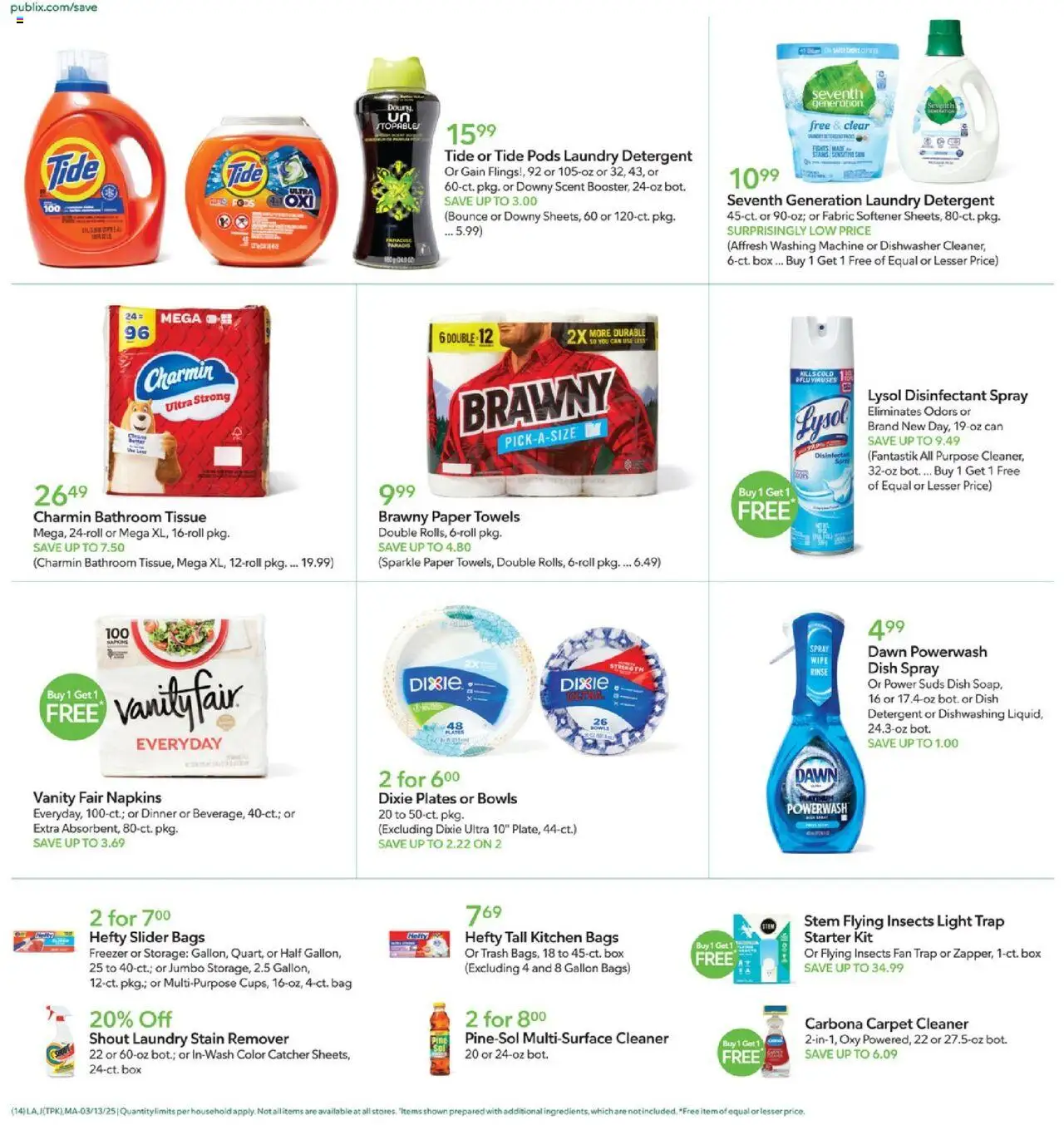 Publix Weekly ad from (03/13/2025) - Ad this week, Flyer - Page number 14
