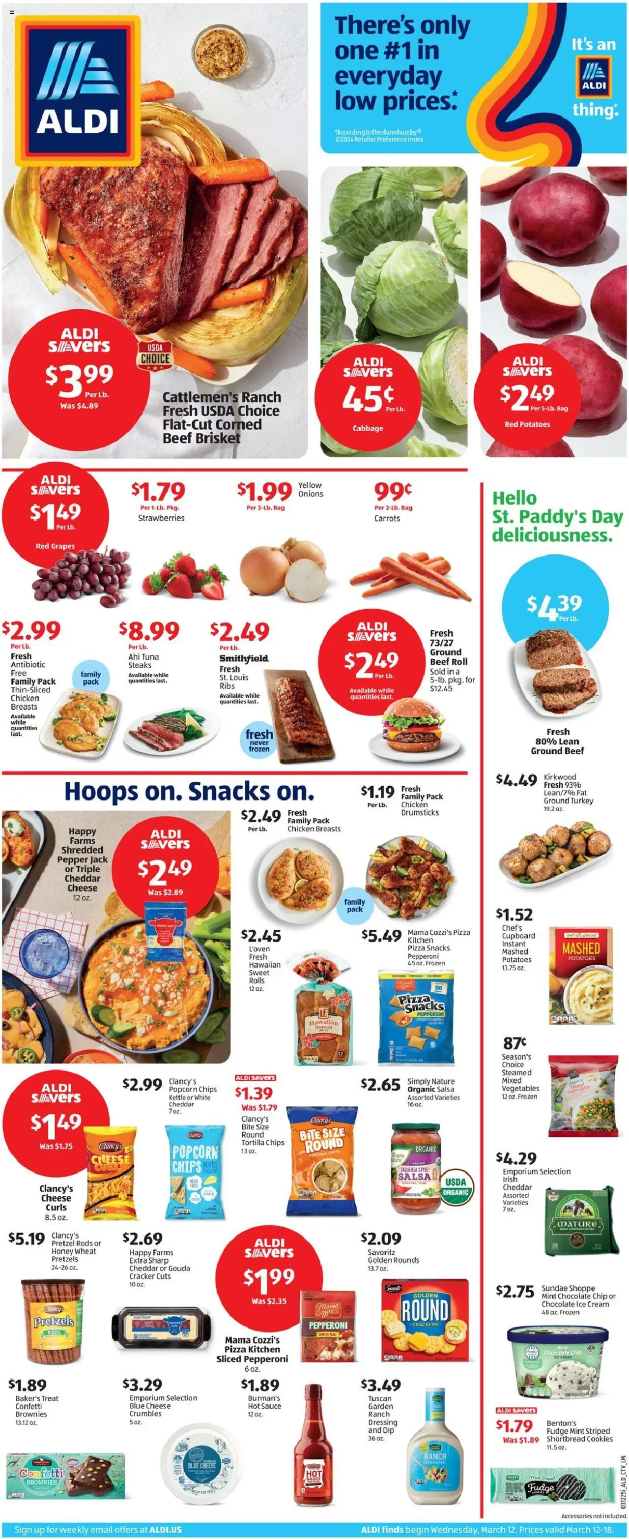 Aldi Weekly Ad from 03/12/2025 - Flyer, Sales ad - Page number 1