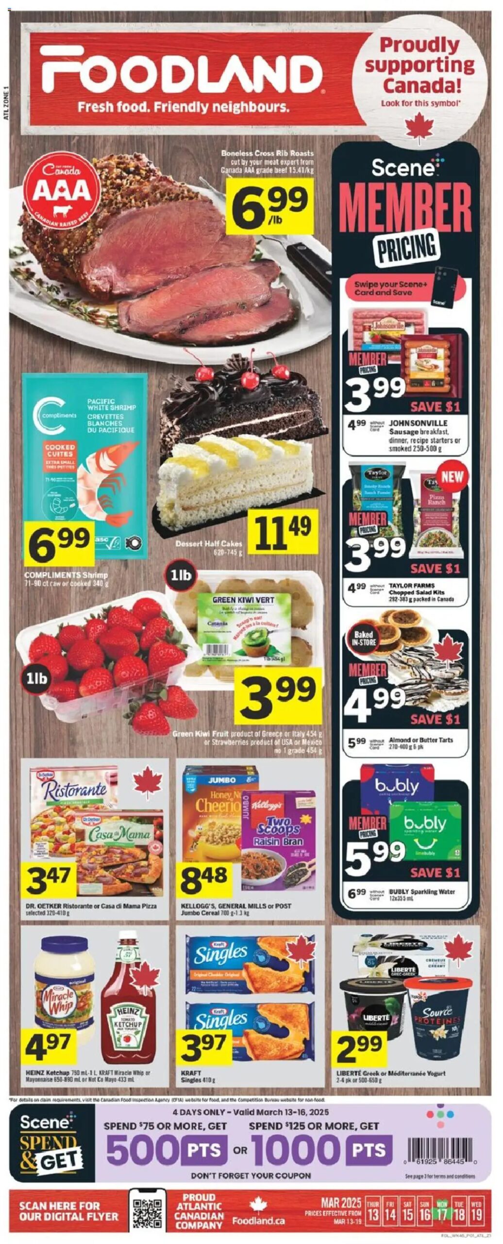 Foodland weekly flyer starting Mar 13, 2025 ⭐️