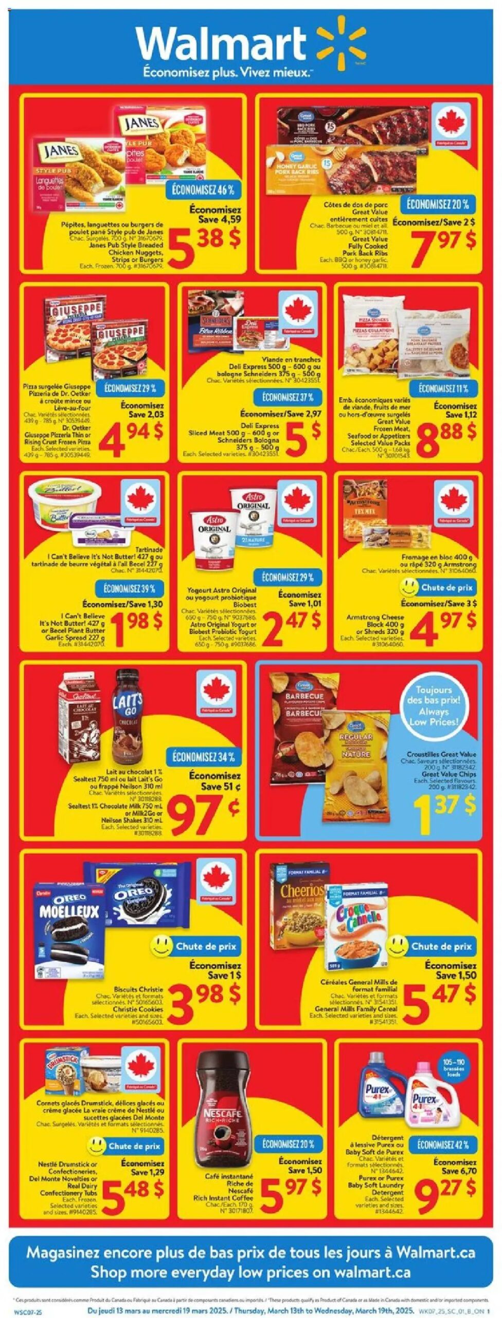 Walmart circulaire valide 13 mars 2025 - 19 mars 2025