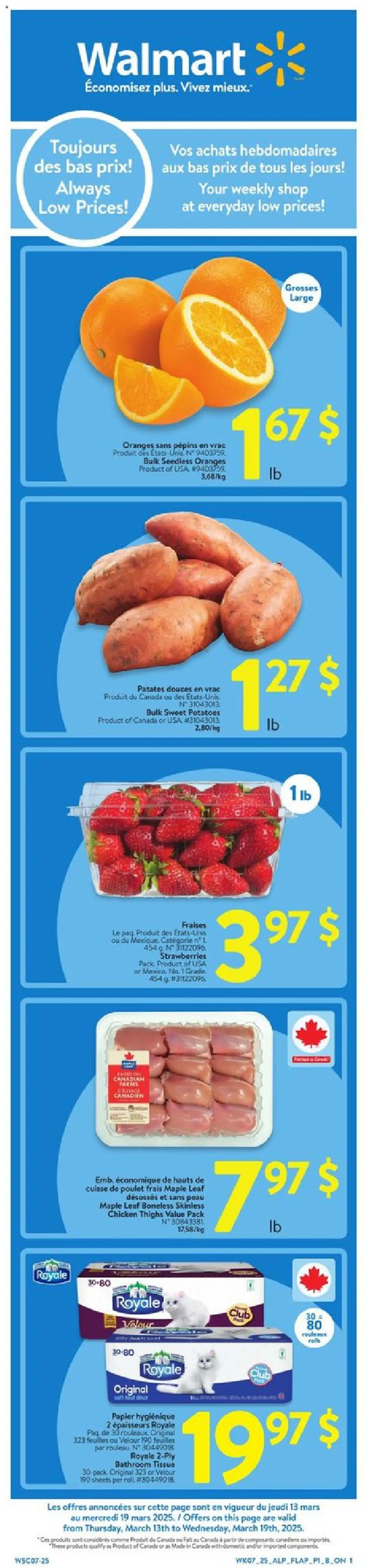 Walmart flyer valid from Mar 13, 2025 - page number 3