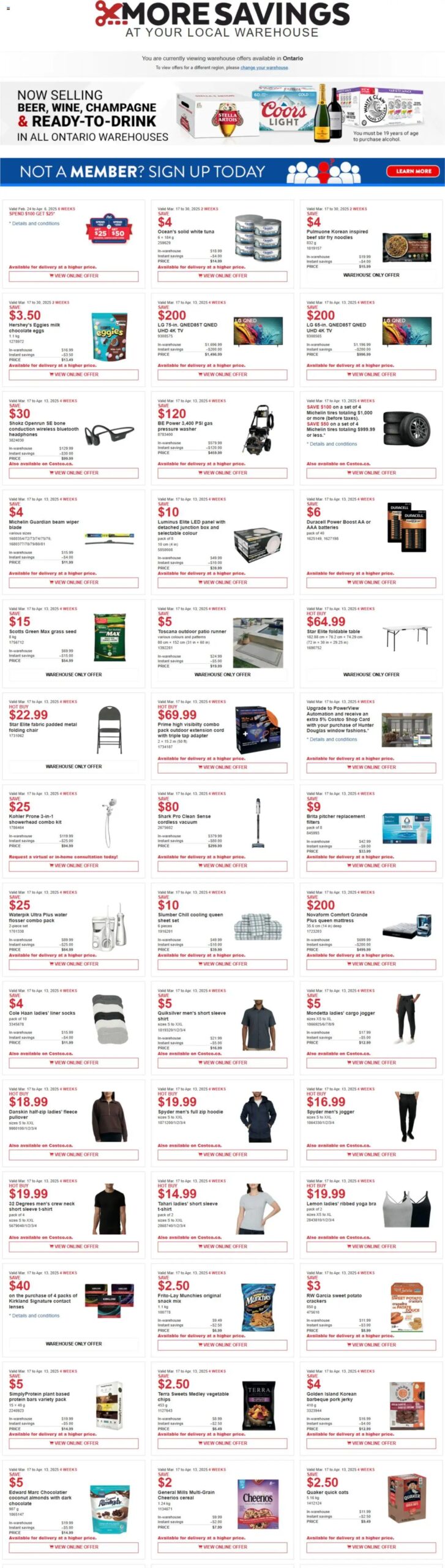 Costco weekly flyer starting Mar 17, 2025 ⭐️