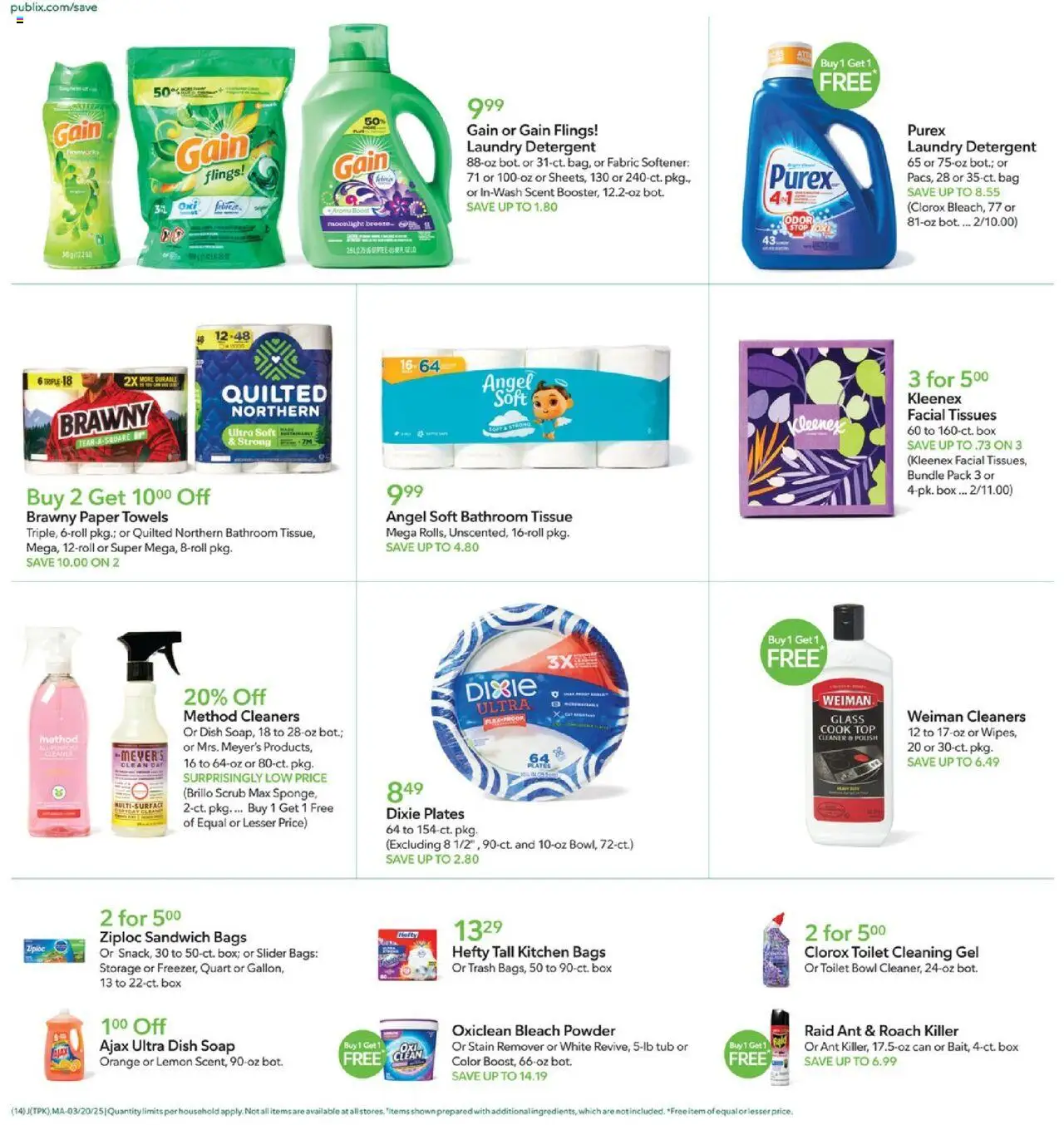Publix Weekly ad from (03/20/2025) - Ad this week, Flyer - Page number 14