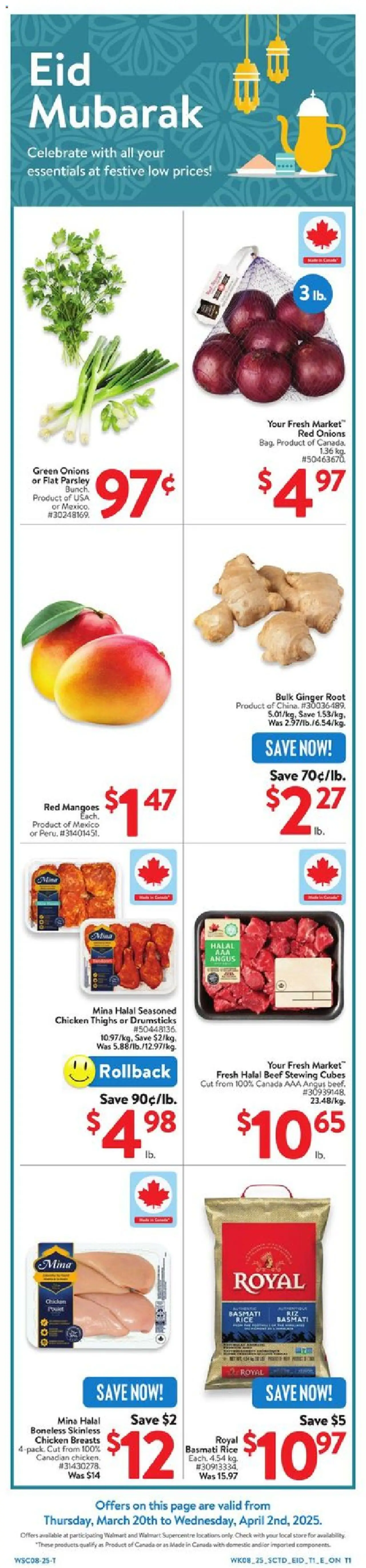 Walmart flyer valid from Mar 20, 2025 - page number 4