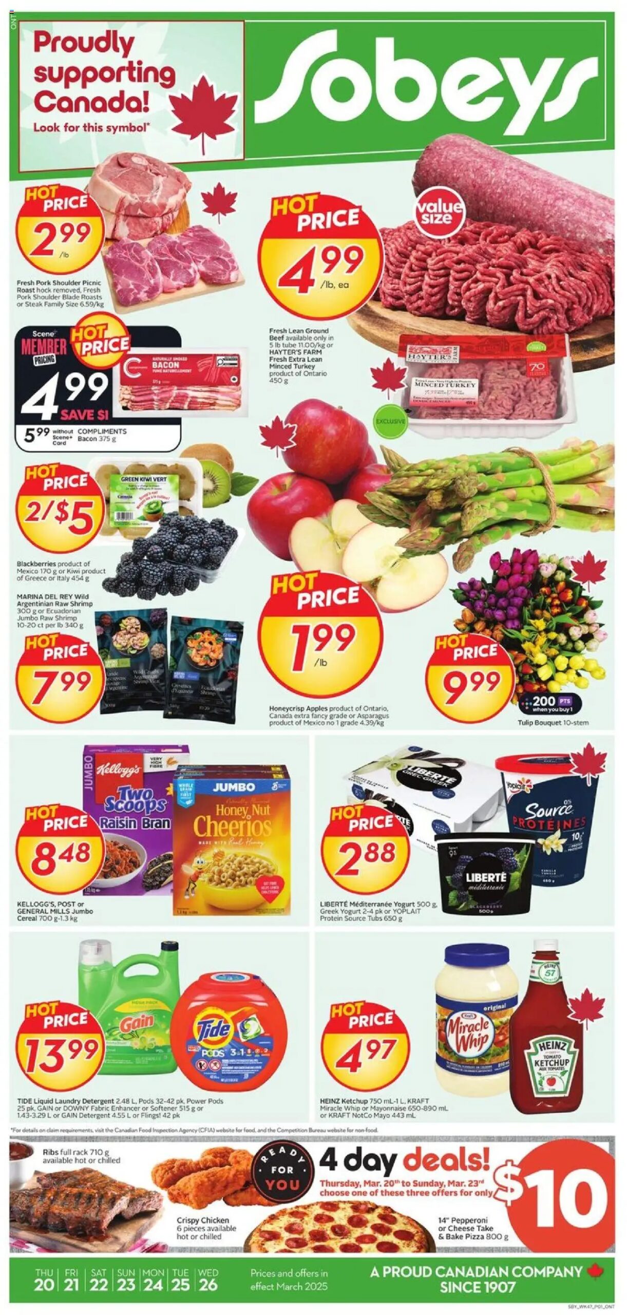 Sobeys weekly flyer starting Mar 20, 2025 ⭐️