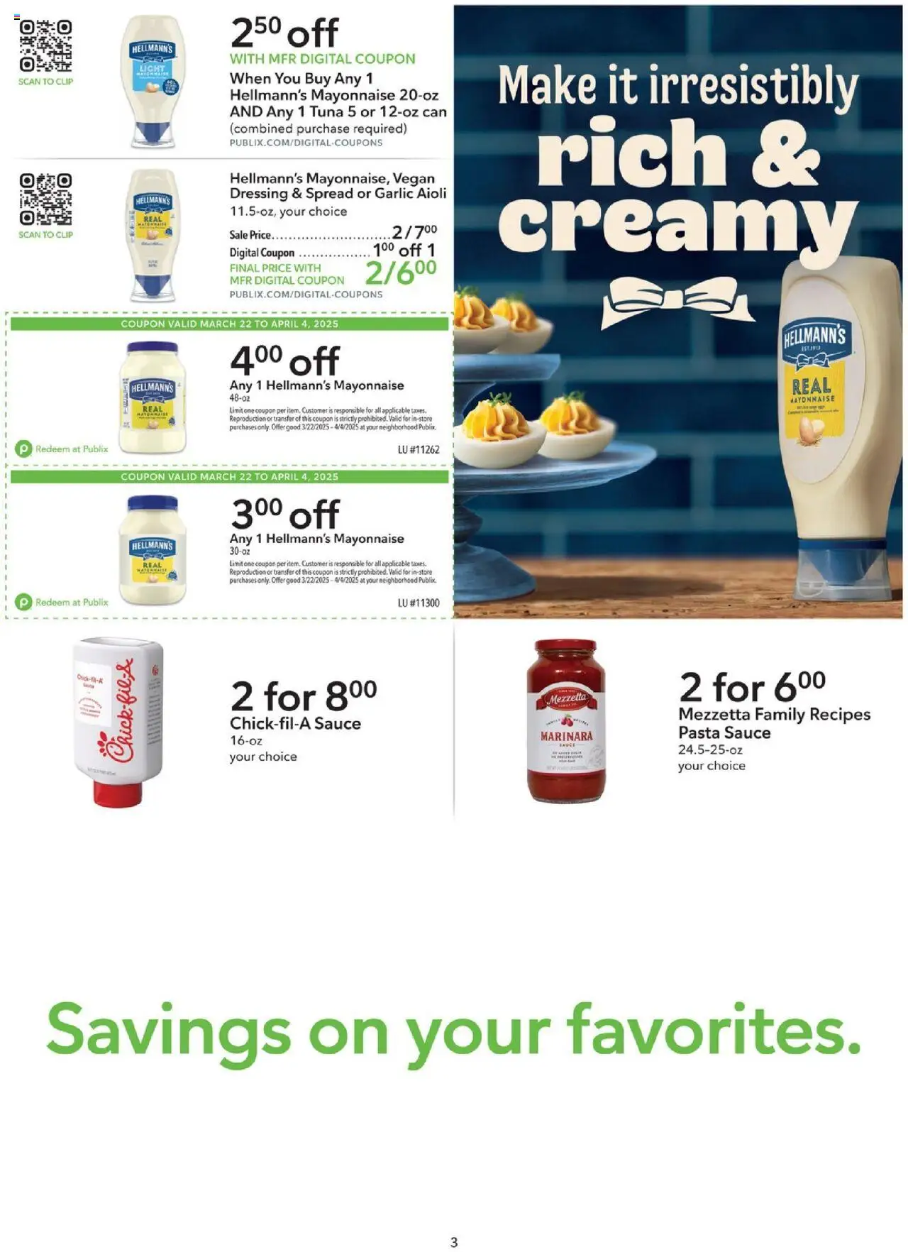 Publix Weekly ad from (03/22/2025) - Ad this week, Flyer - Page number 3