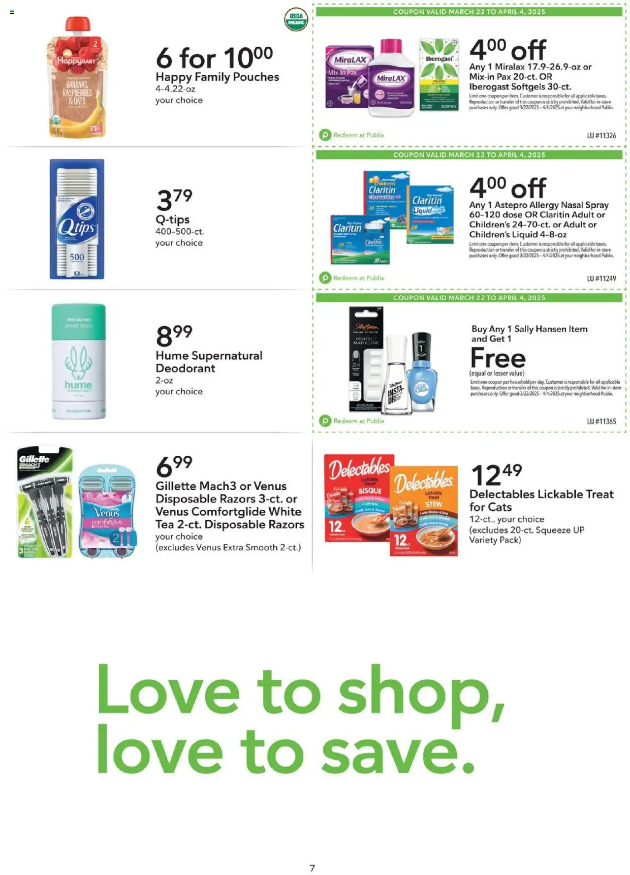 Publix Weekly ad from (03/22/2025) - Ad this week, Flyer - Page number 7