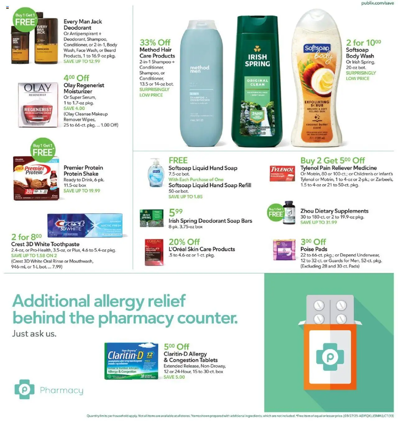 Publix Weekly ad from (03/26/2025) - Ad this week, Flyer - Page number 13