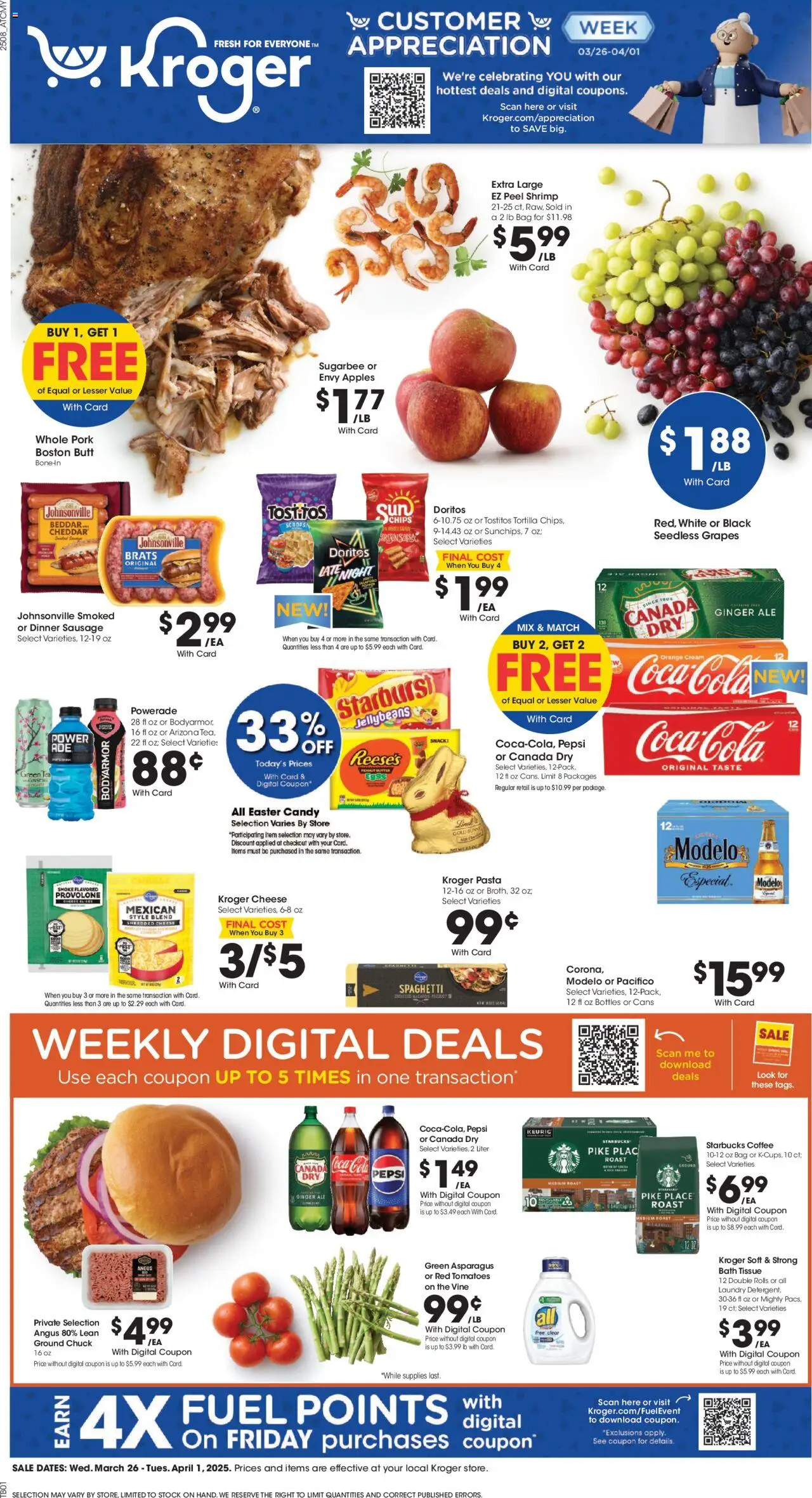 KROGER Weekly ad from 03/26/2025 >> Ad for next week