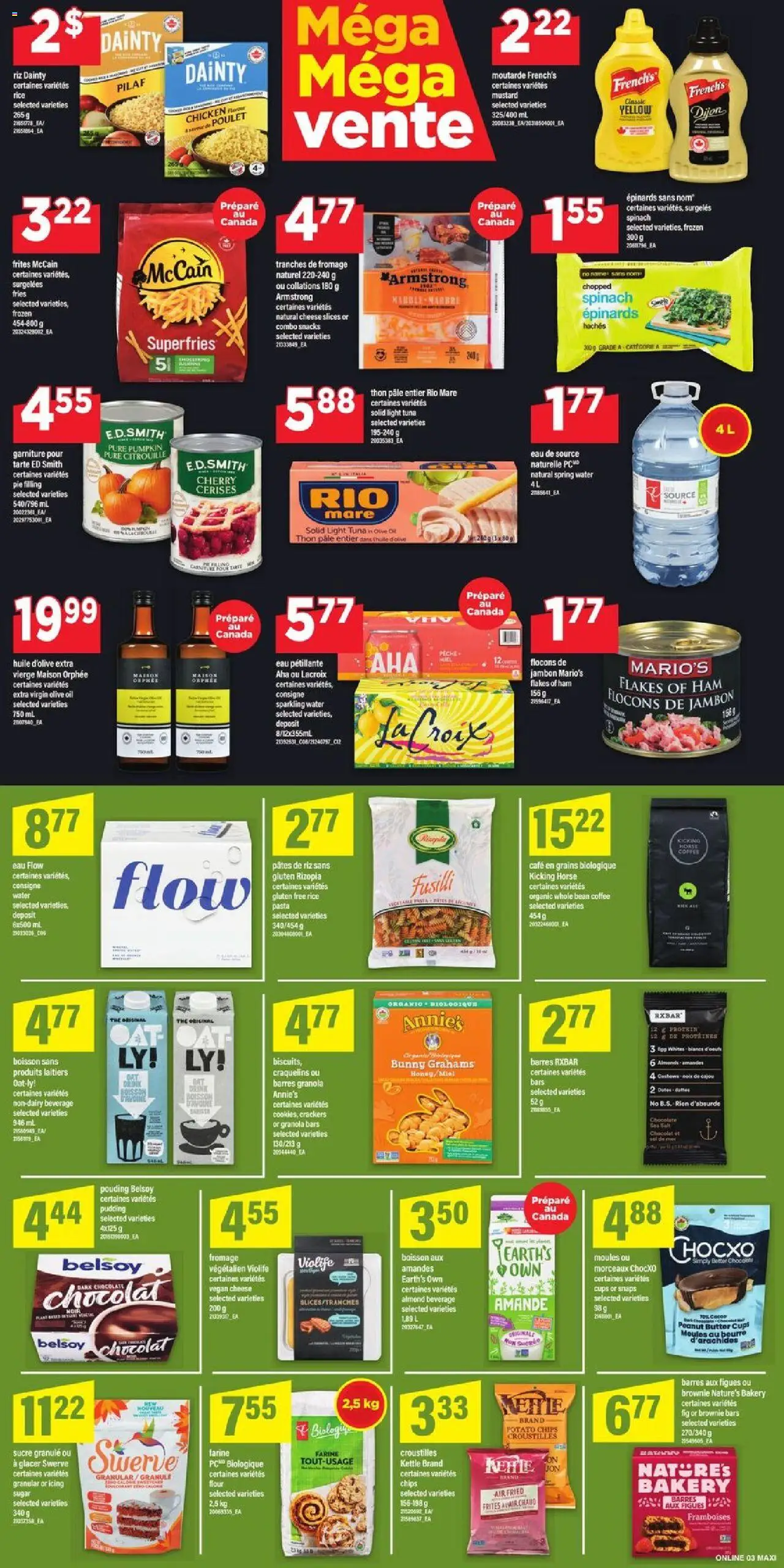 Le catalogue Weekly flyer / circulaire est valide à partir du Mar 27, 2025 numéro de la page 9