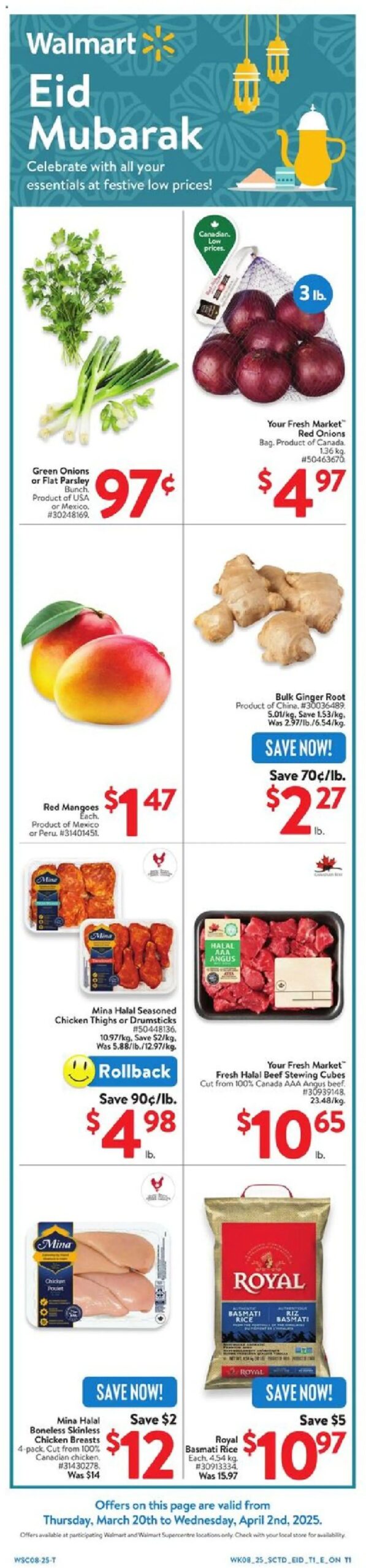 Walmart weekly flyer starting Mar 20, 2025 ⭐️
